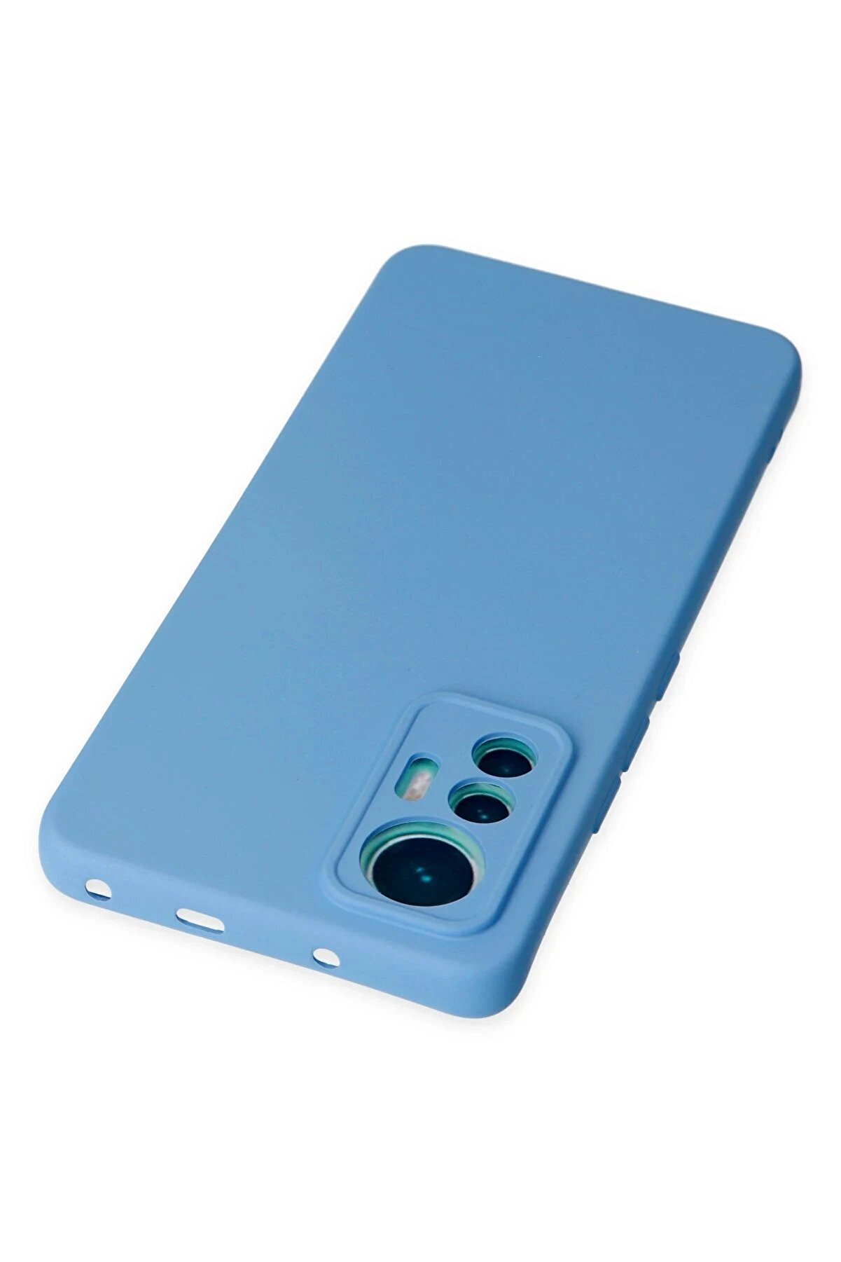 Xi̇aomi̇ Mi̇ 12 Li̇te Kılıf Nano İçi̇ Kadi̇fe Si̇li̇kon - Mavi̇ - Dropx9978-2087