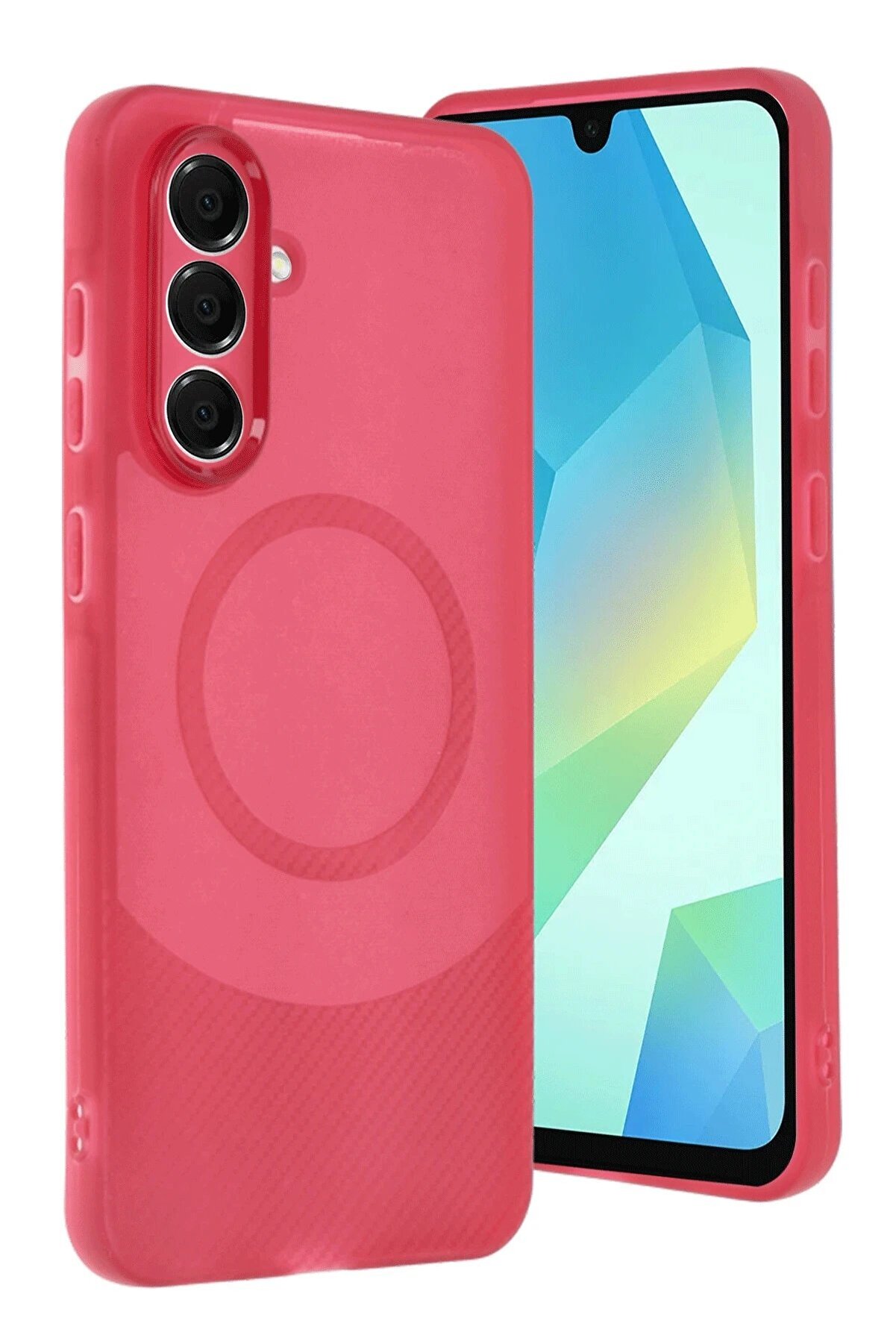 Samsung A56 Kılıf Maya Karbon Kapak - Bordo - Dropx5304-7531
