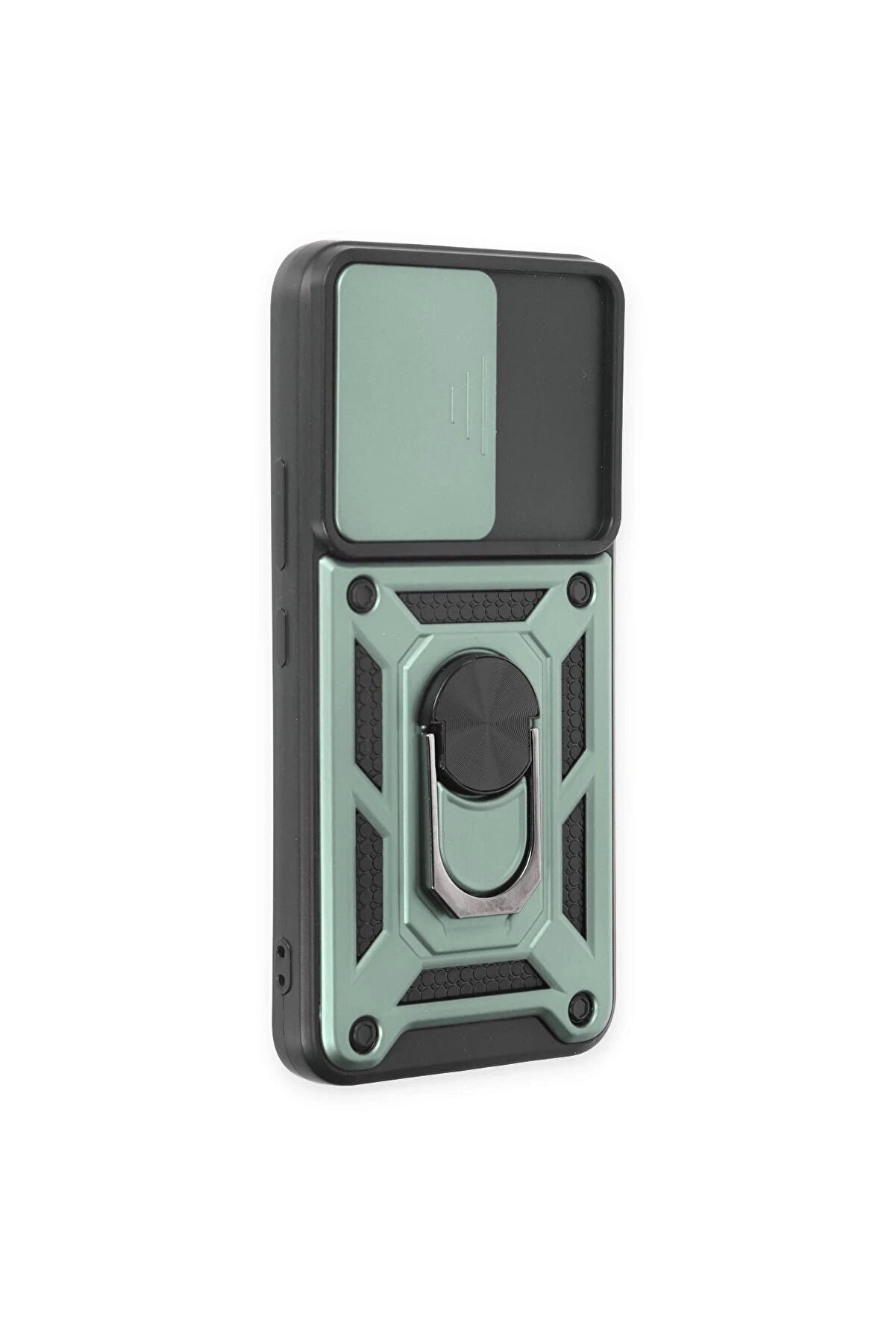 Samsung Galaxy S24 Kılıf Pars Lens Yüzüklü Si̇li̇kon - Yeşi̇l - Dropx2843-3555