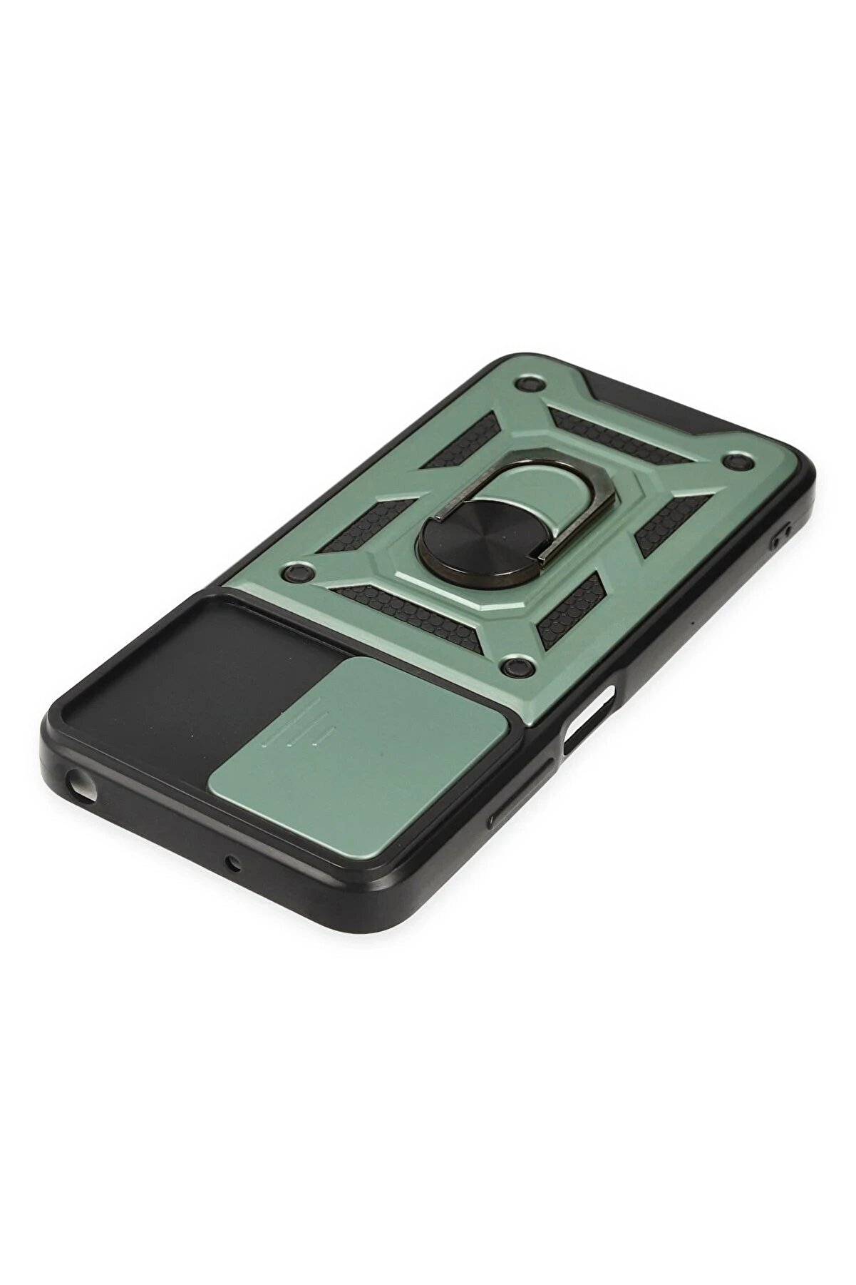 Xi̇aomi̇ Poco M5 Kılıf Pars Lens Y&uuml;z&uuml;kl&uuml; Si̇li̇kon - Yeşi̇l - Dropx7981-6896