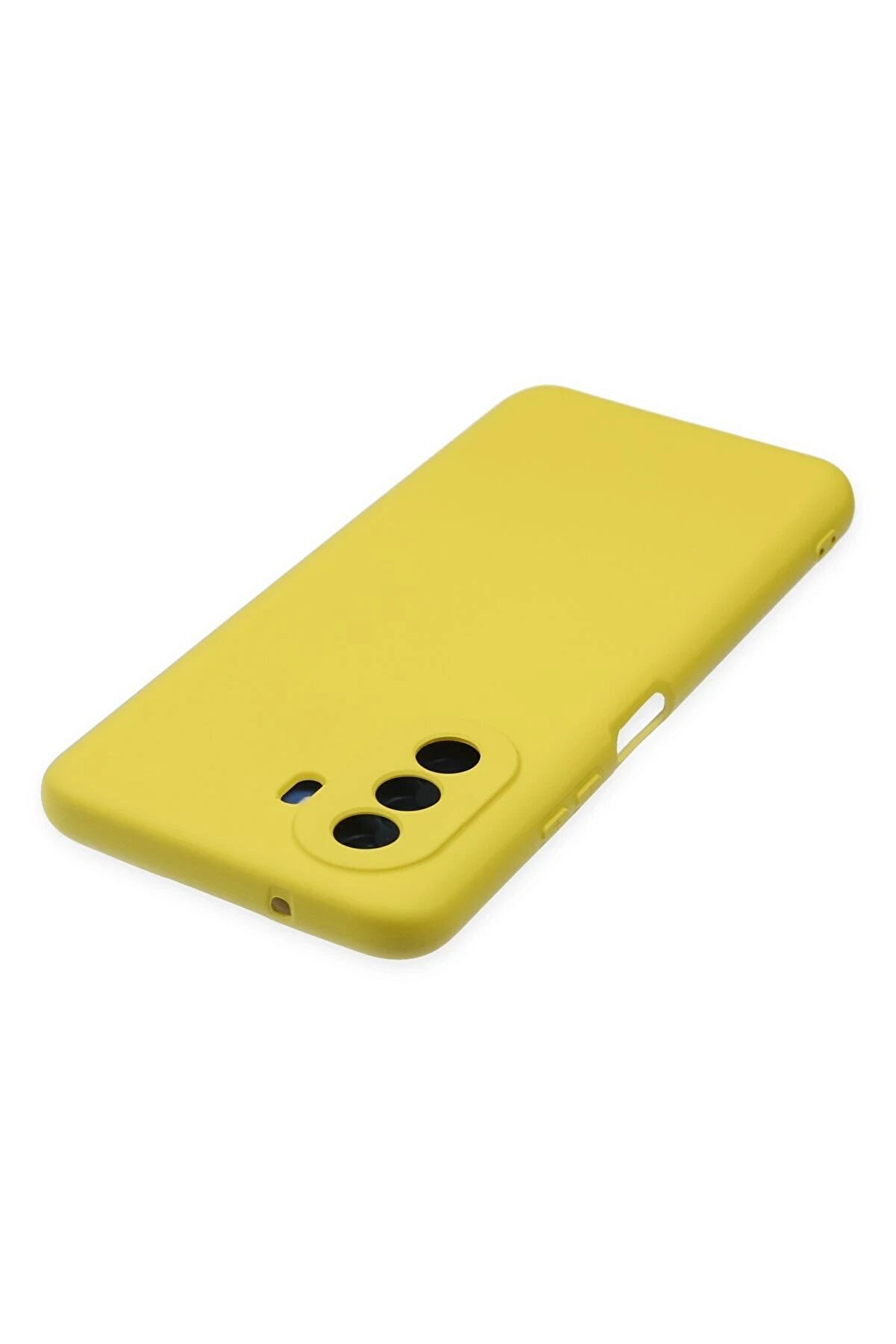 Huawei̇ Nova Y70 Kılıf Nano İ&ccedil;i̇ Kadi̇fe Si̇li̇kon - Sarı - Dropx8323-6855