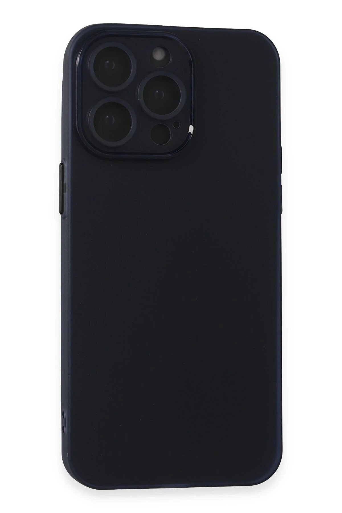 CepteToptan iPhone 15 Pro Kılıf Silikon - Lacivert - DROPX5206-4673