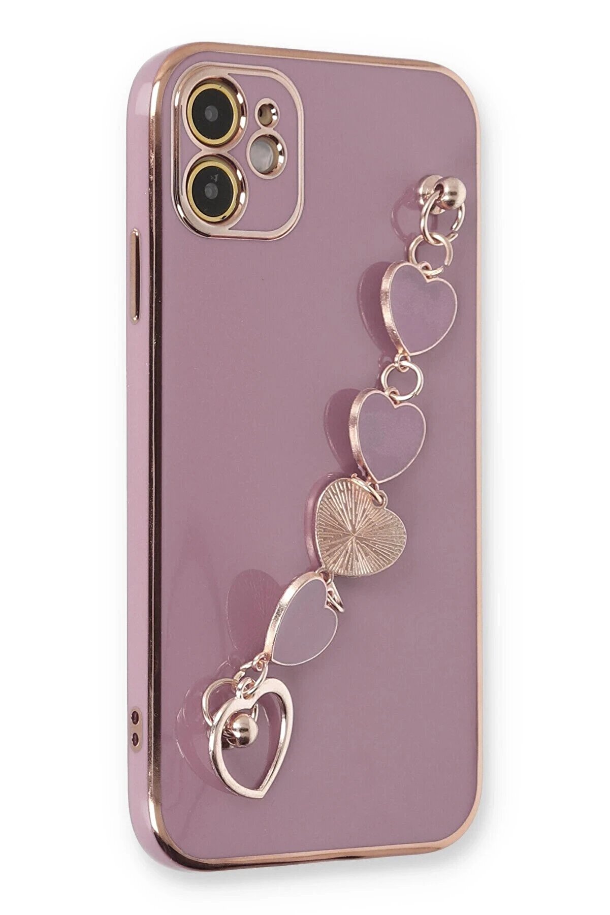 CepteToptan iPhone 12 Kılıf Esila Silikon - Mor - DROPX3972-4929