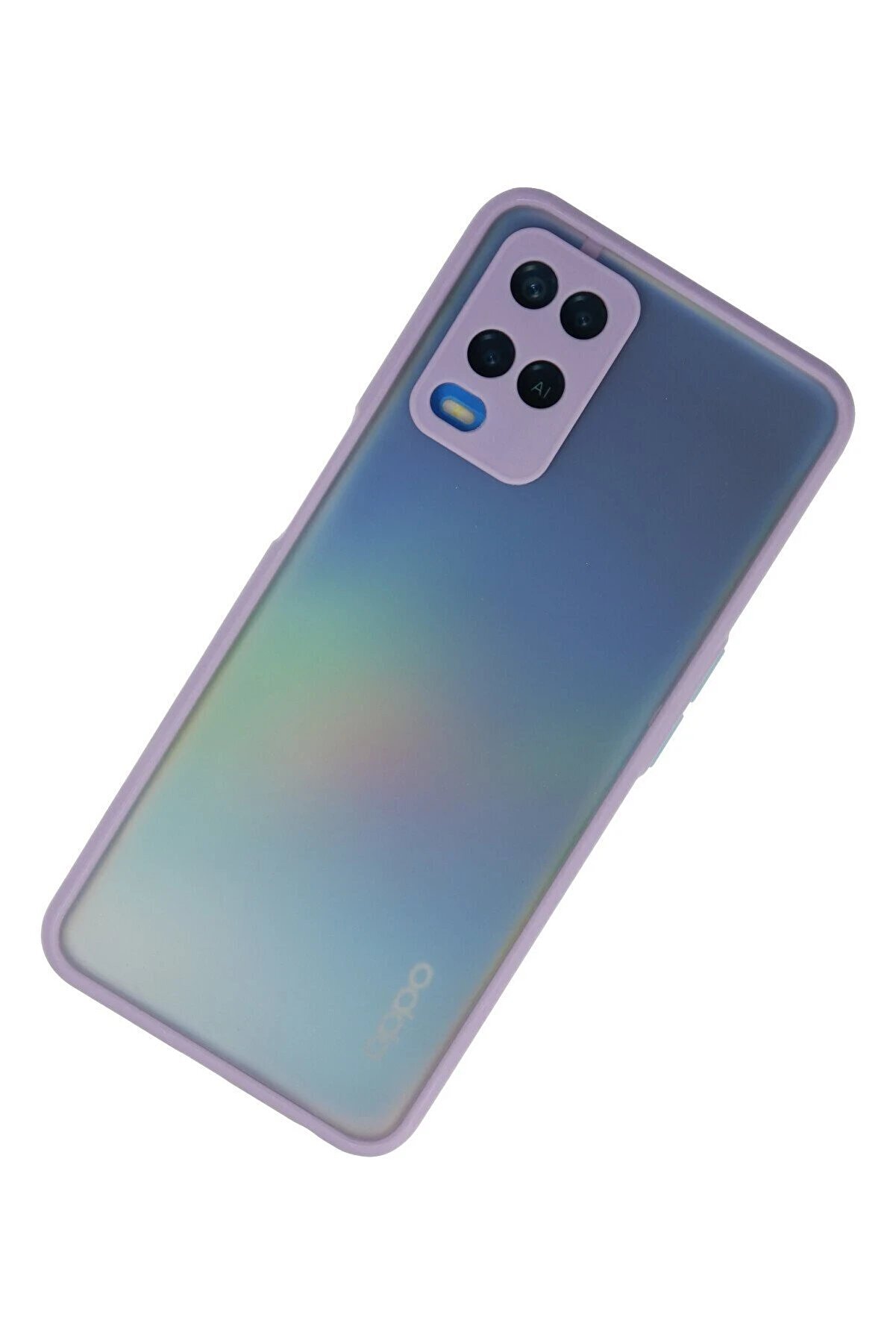 Oppo A54 4G Kılıf Montreal Si̇li̇kon Kapak - Mor - Dropx7141-6990