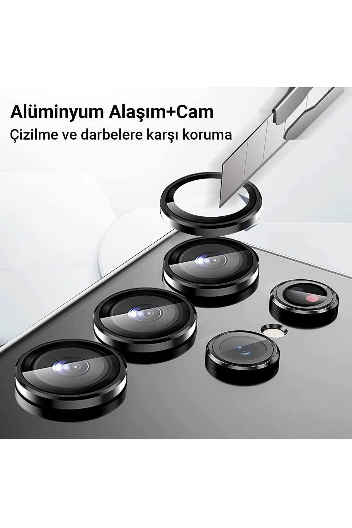 Samsung Galaxy A25 5G Valdez Metal Kamera Lens - Gümüş - Dropx7104-3522