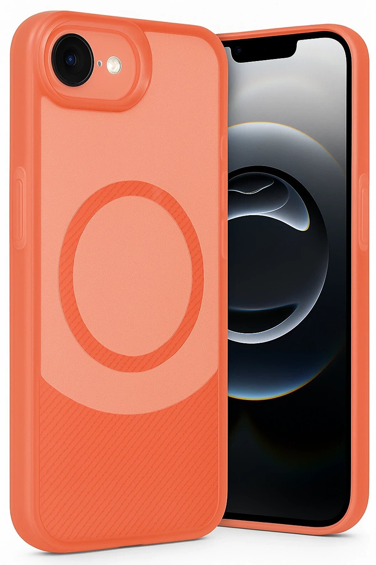 İphone 16E Kılıf Maya Karbon Kapak - Kırmızı - Dropx7625-7990