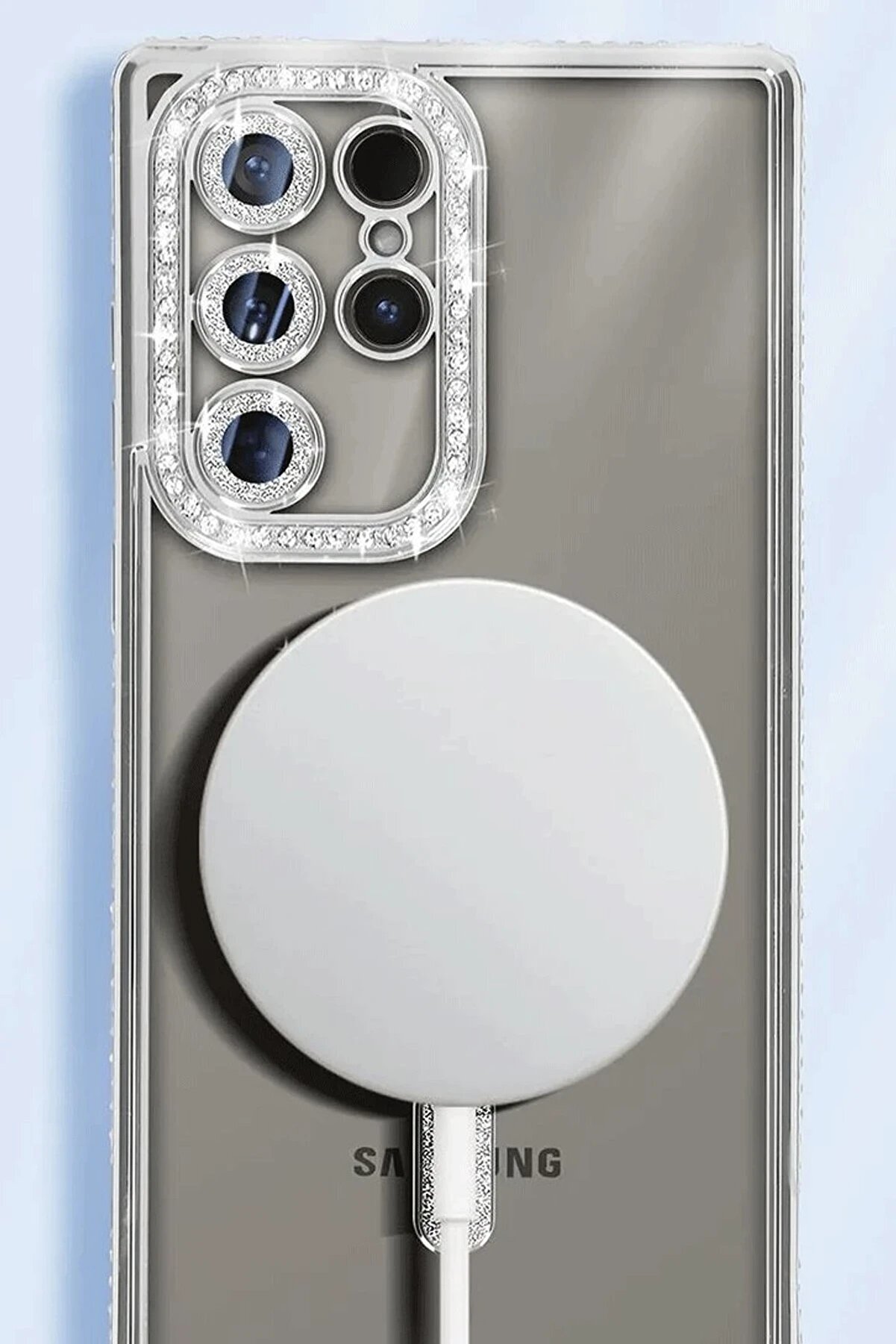 Samsung Galaxy S25 Ultra Kılıf Joke Si̇mli̇ Magneti̇csafe Kılıf - Mavi̇ - Dropx6905-1232