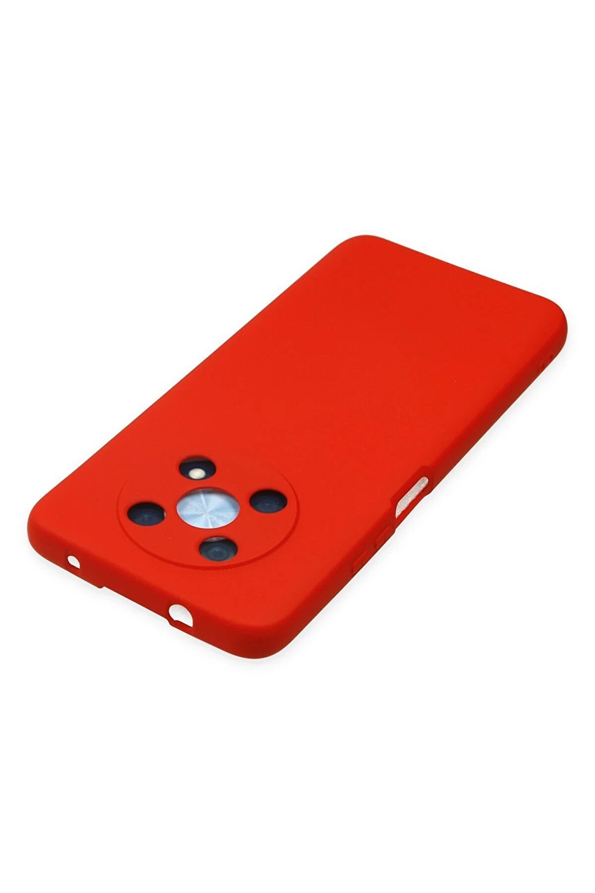 Huawei̇ Nova Y90 Kılıf Nano İçi̇ Kadi̇fe Si̇li̇kon - Kırmızı - Dropx6840-2562