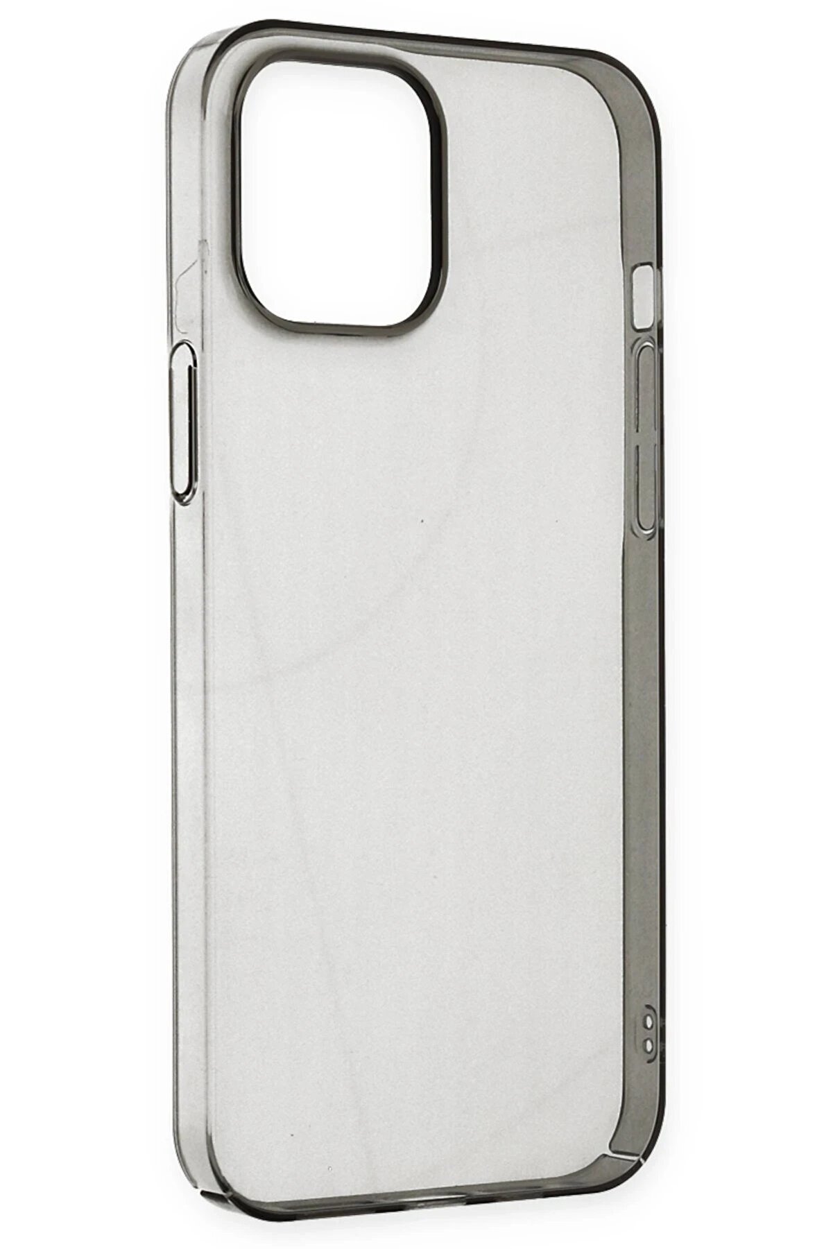 İphone 14 Pro Kılıf Pc Sert Şeffaf Kapak - Si̇yah - Dropx1117-8607