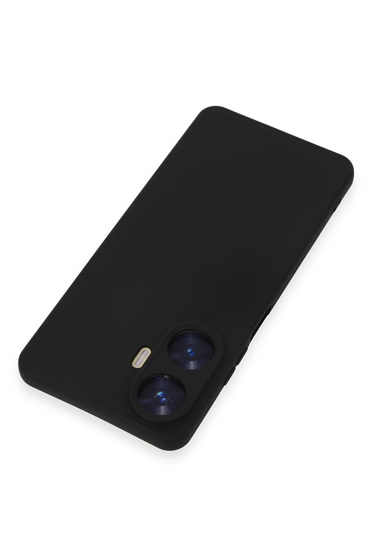 Realme C55 Kılıf Nano İçi̇ Kadi̇fe Si̇li̇kon - Si̇yah - Dropx7530-7608