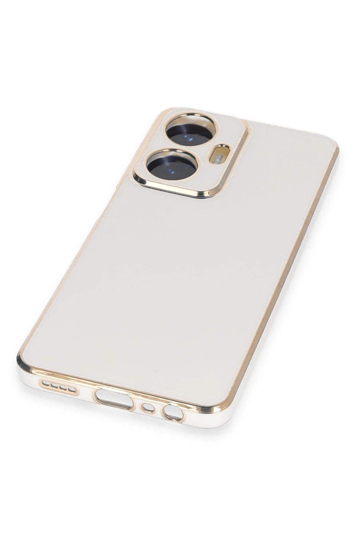 Realme C55 Kılıf Volet Si̇li̇kon - Beyaz - Dropx7616-7201