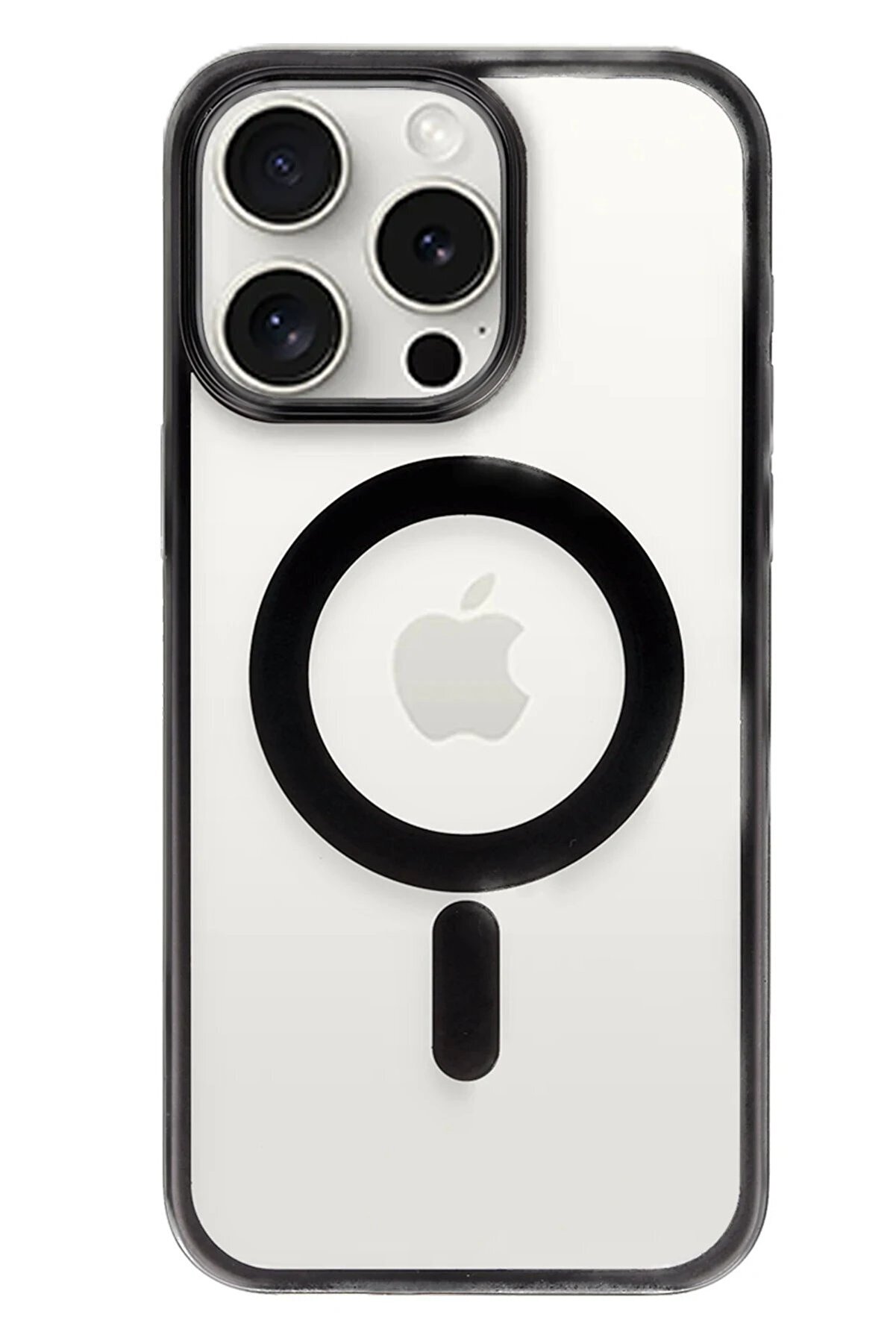 İphone 15 Pro Kılıf Erozi̇ Magsafe Kapak - Si̇yah - Dropx1778-5256