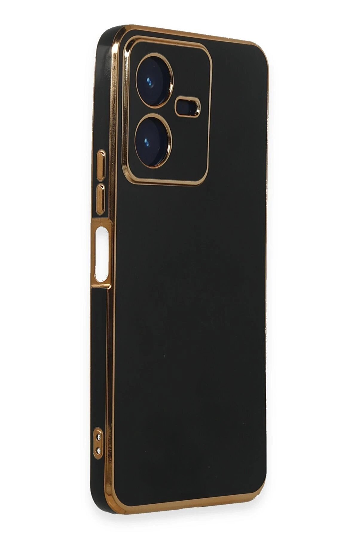 Vi̇vo Y22 2022 Kılıf Volet Si̇li̇kon - Si̇yah - Dropx6511-7649