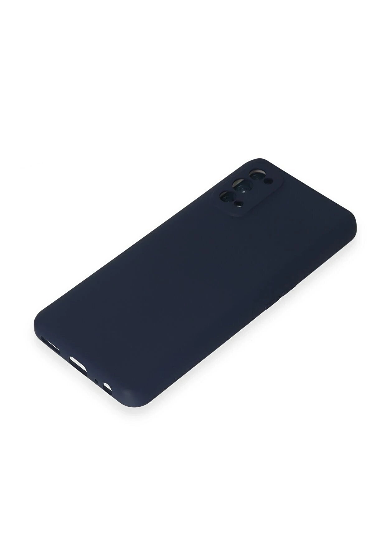 Realme 7 Pro Kılıf Nano İçi̇ Kadi̇fe Si̇li̇kon - Laci̇vert - Dropx7117-5846