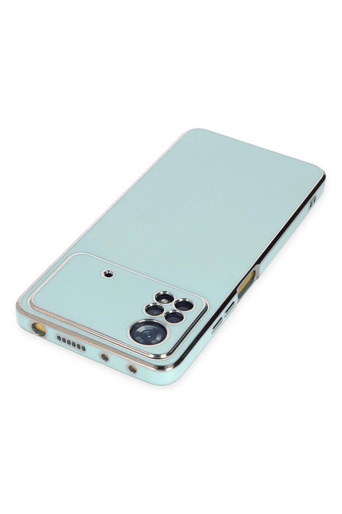 Xi̇aomi̇ Poco X4 Pro 5G Kılıf Volet Si̇li̇kon - Açık Yeşi̇l - Dropx1397-6997