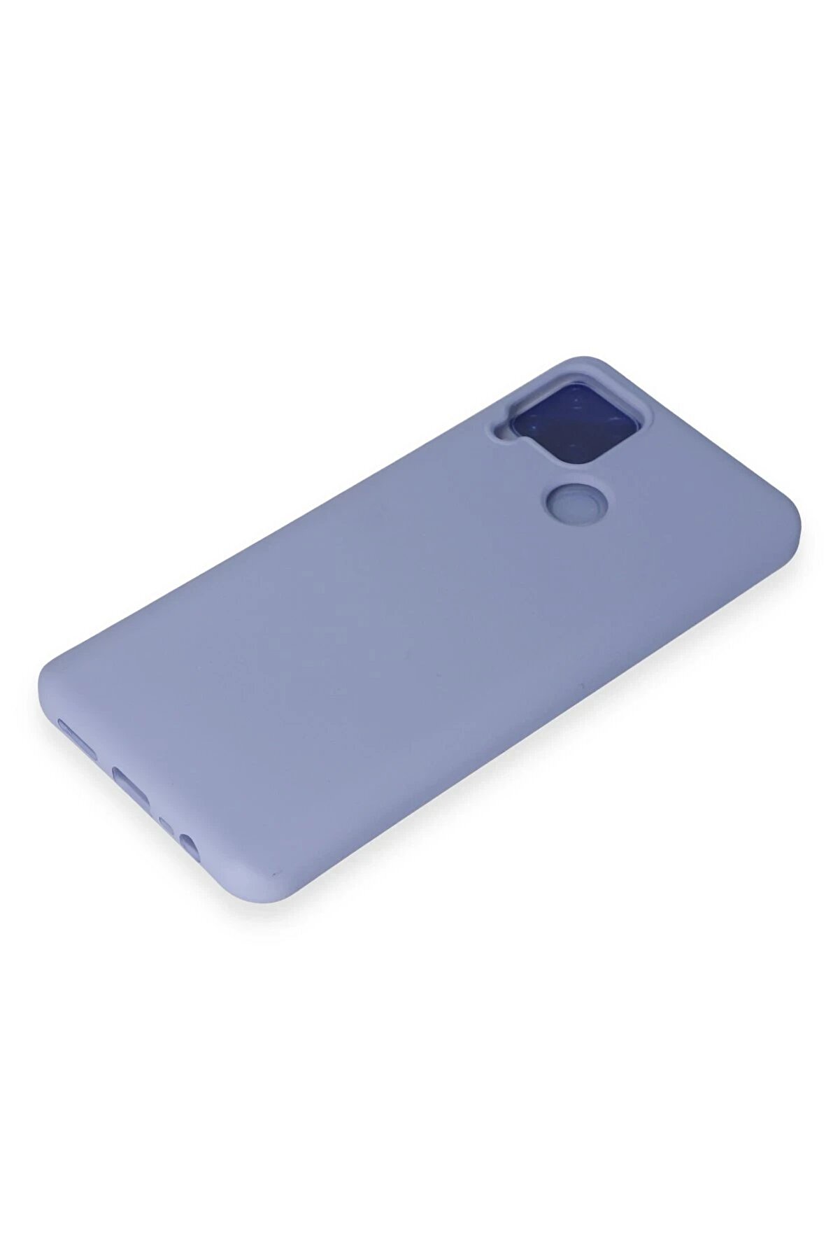 Realme C15 Kılıf Nano İçi̇ Kadi̇fe Si̇li̇kon - Li̇la - Dropx3391-6276