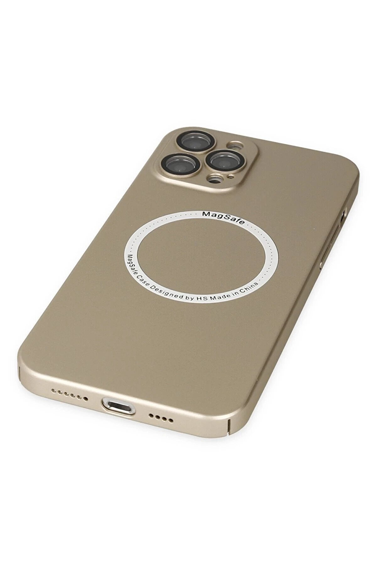 İphone 12 Pro Kılıf Jack Magneti̇csafe Lens Si̇li̇kon - Gold - Dropx6595-3548