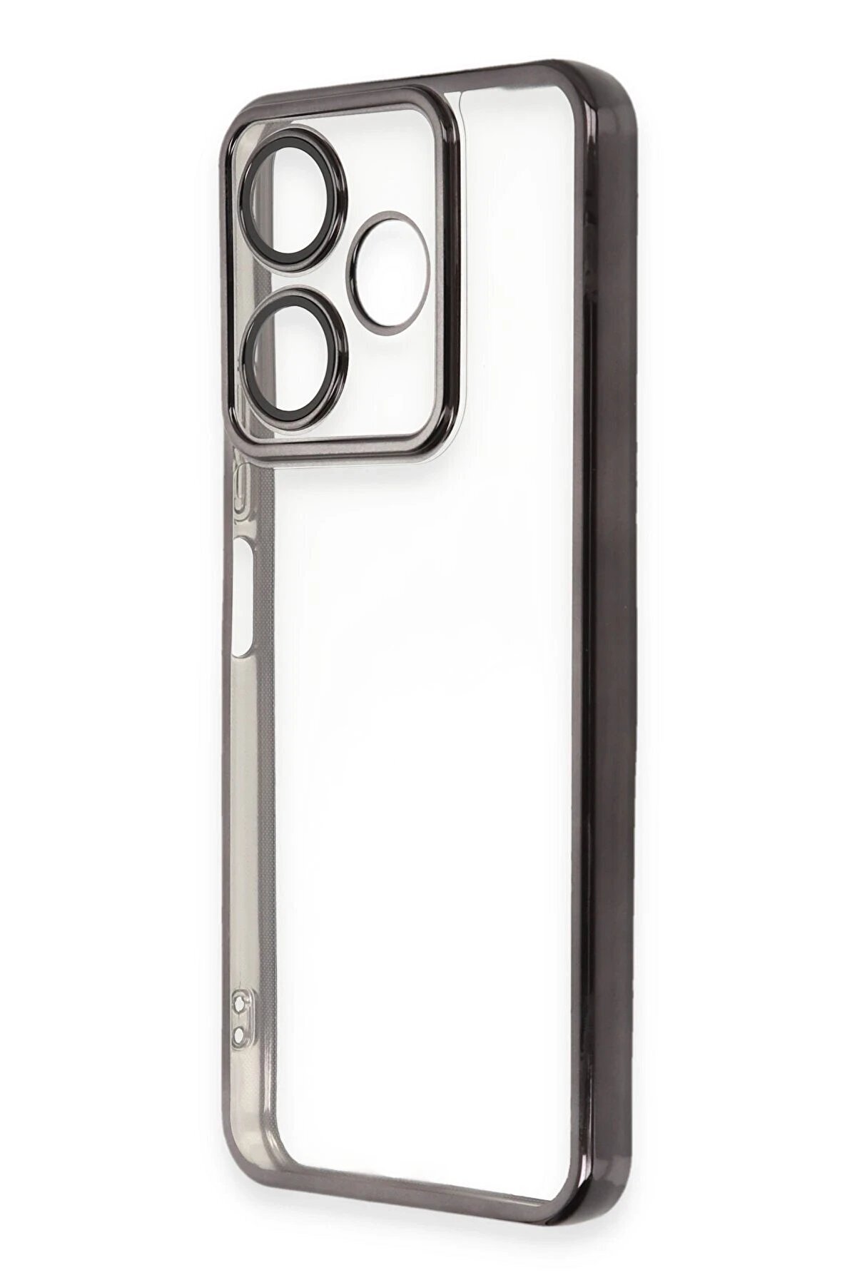 Xi̇aomi̇ Redmi̇ 13 4G Kılıf Lensli̇ Si̇li̇kon - Si̇yah - Dropx7289-3967