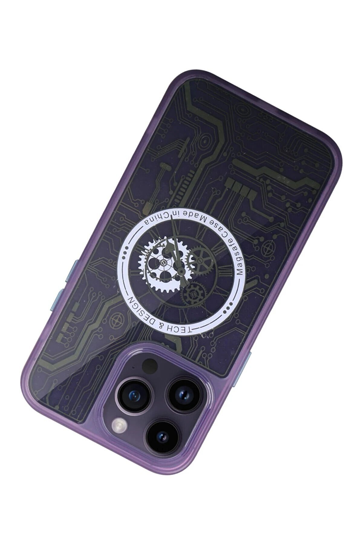 İphone 14 Pro Kılıf Magi̇c Magneti̇csafe Si̇li̇kon - Deri̇n Mor - Dropx3160-7367