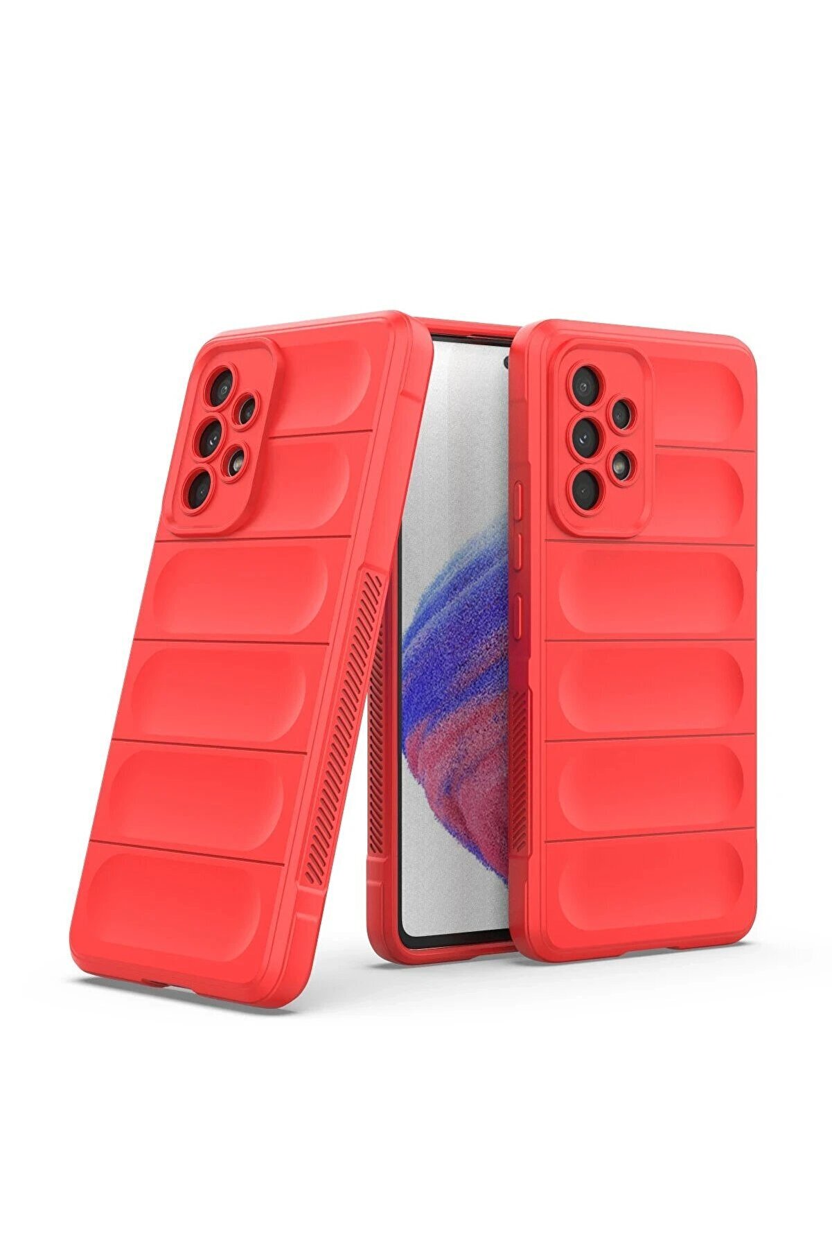 Samsung Galaxy A73 5G Kılıf Opti̇mum Si̇li̇kon - Kırmızı - Dropx4079-1140