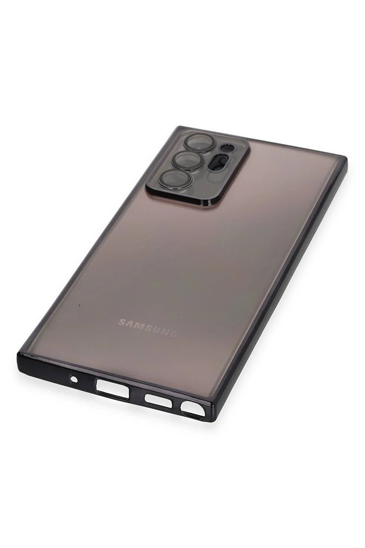 Samsung Galaxy Note 20 Ultra Kılıf Lensli̇ Si̇li̇kon - Si̇yah - Dropx4168-7464