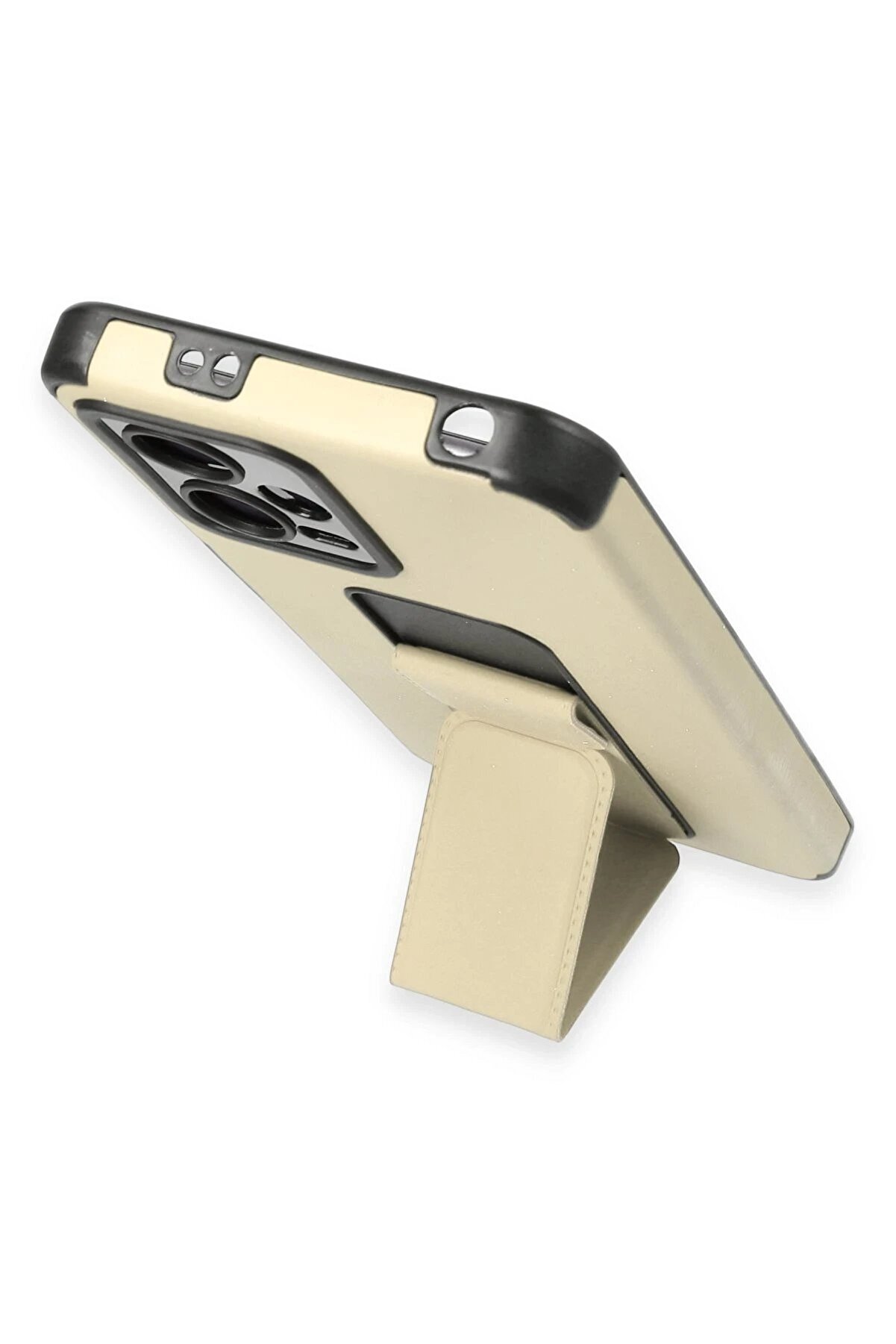 Xi̇aomi̇ Poco X5 5G Kılıf Mega Standlı Si̇li̇kon - Gold - Dropx4858-2761