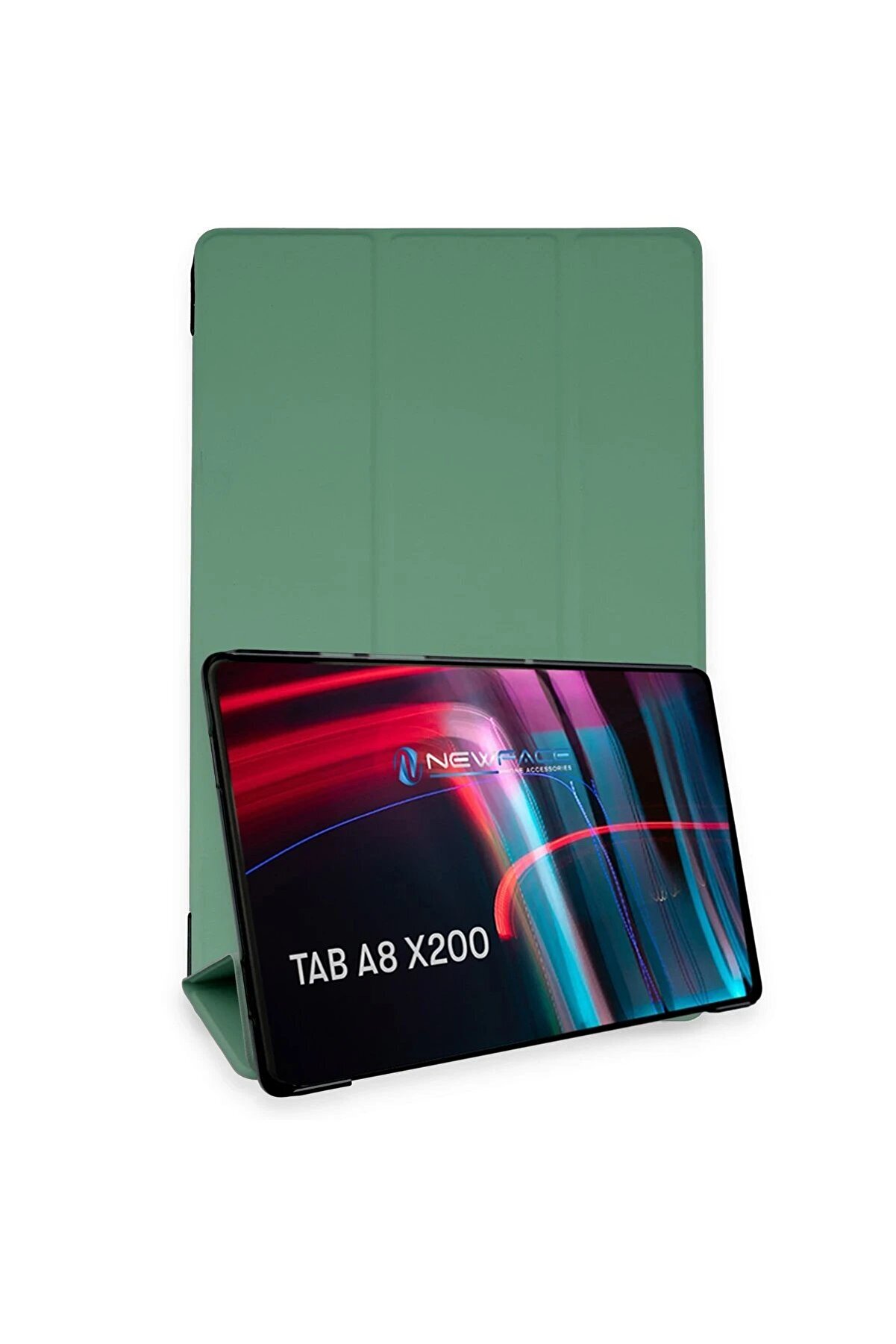DropCep Samsung Galaxy X200 Tab A8 10.5 Kılıf Tablet Smart Kılıf - Koyu Yeşil - Ogz5247-5830
