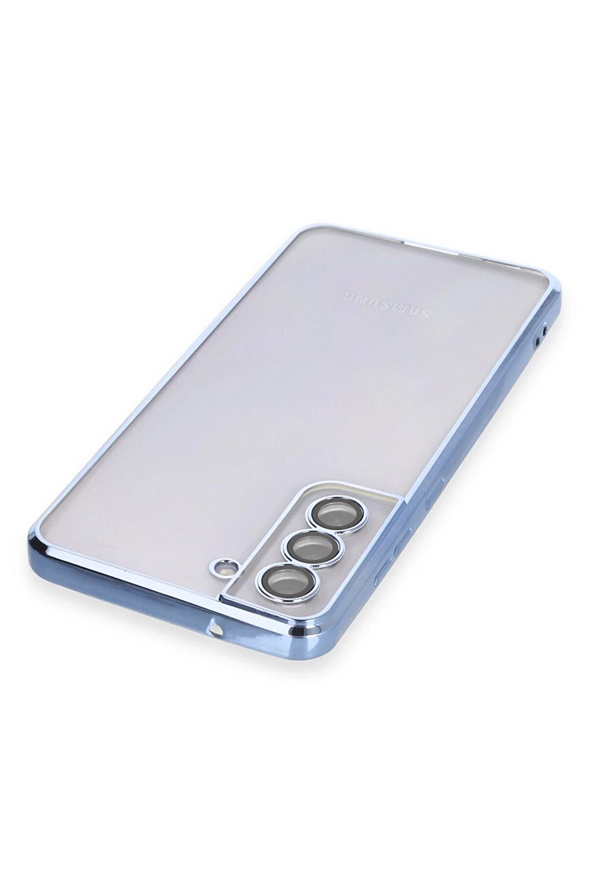 Samsung Galaxy S21 Fe Kılıf Lensli̇ Si̇li̇kon - Açık Mavi̇ - Dropx7742-9420
