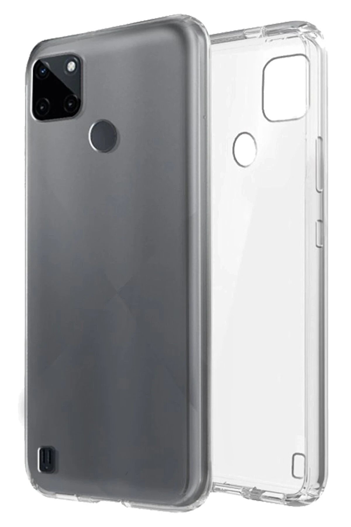 Realme C25Y Kılıf L&uuml;x Şeffaf Si̇li̇kon - Dropx5701-3084