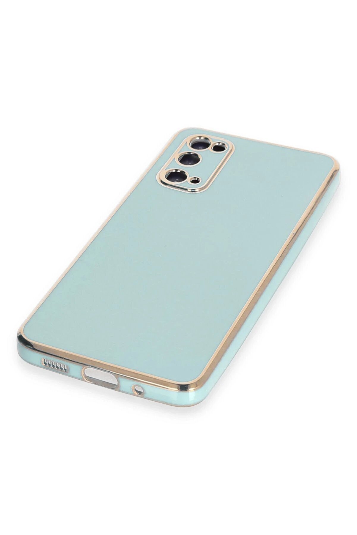 Samsung Galaxy S20 Kılıf Volet Si̇li̇kon - Açık Yeşi̇l - Dropx3844-9469