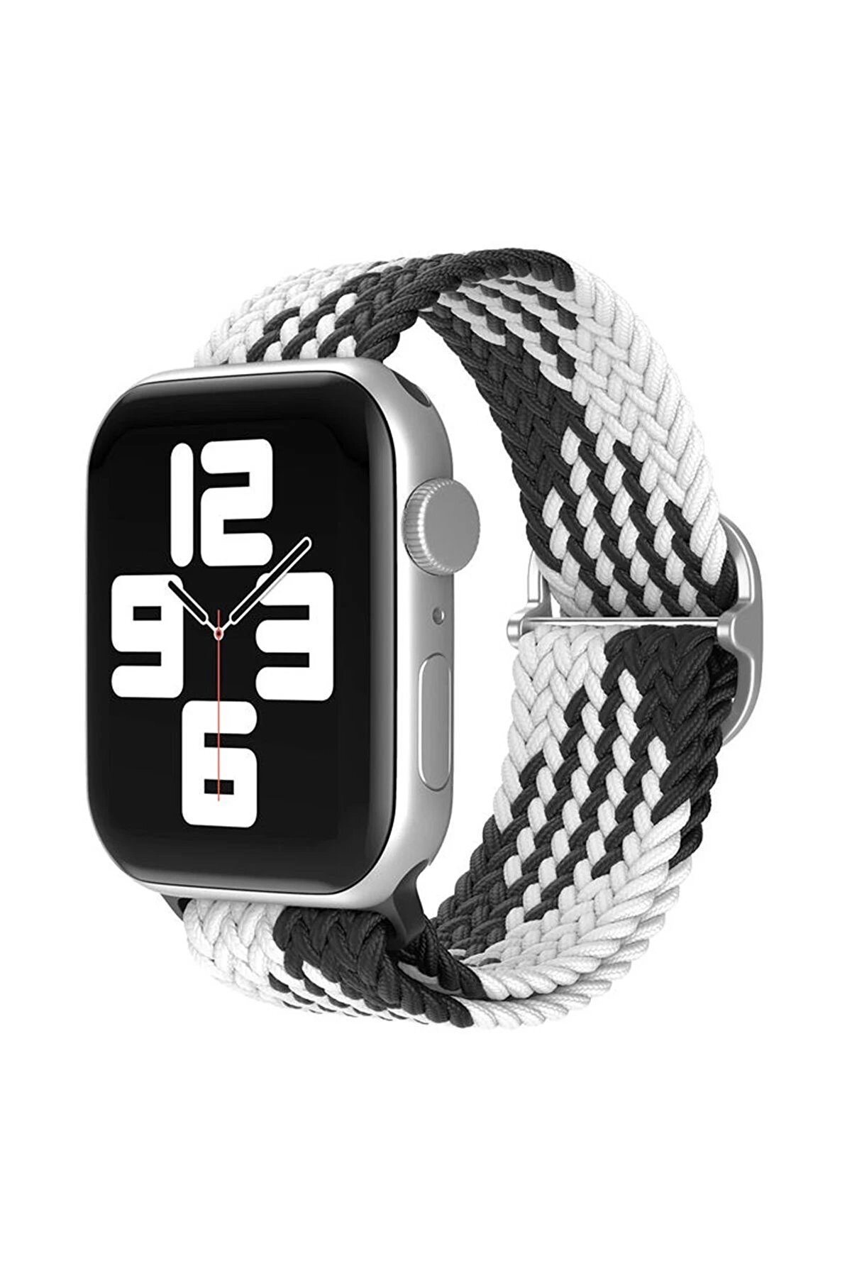 CepteToptan Apple Watch 38mm Star Kordon - Siyah-Beyaz - DROPX7991-6005
