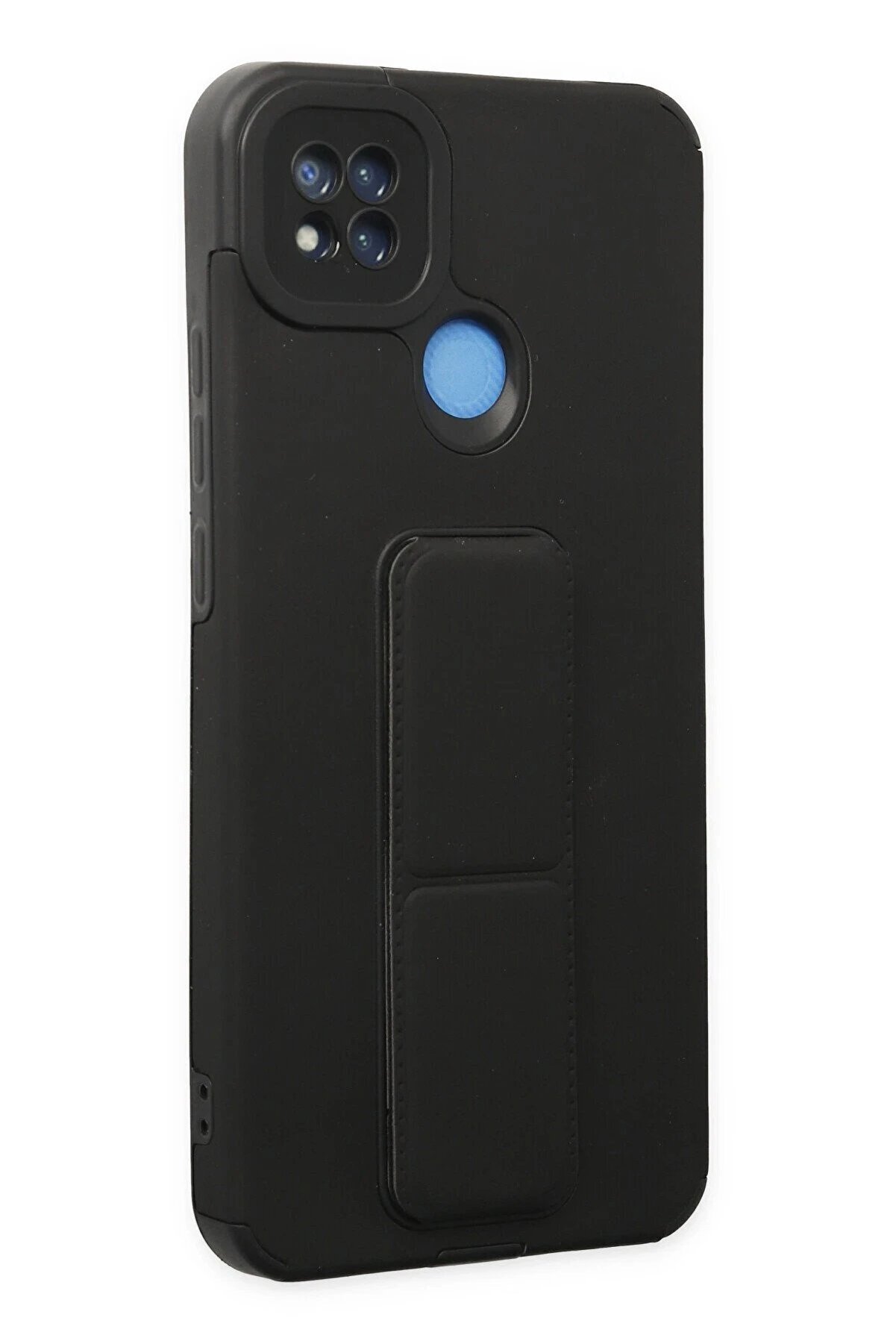 Xi̇aomi̇ Redmi̇ 9C Kılıf Mega Standlı Si̇li̇kon - Si̇yah - Dropx5606-3480