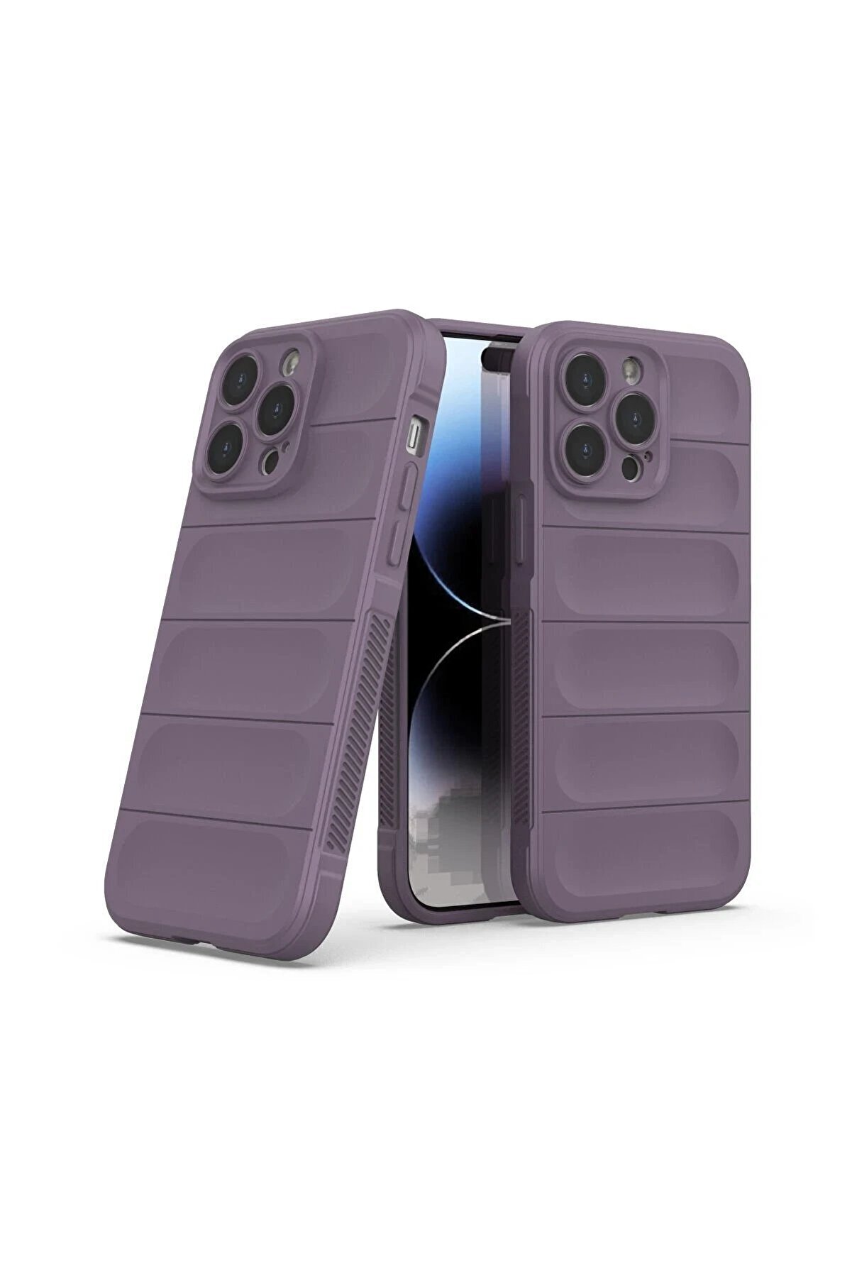 İphone 14 Pro Max Kılıf Opti̇mum Si̇li̇kon - Mor - Dropx7321-7117