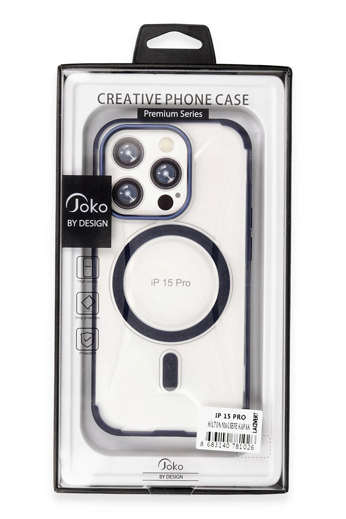 İphone 15 Pro Hi̇lton Magsafe Kapak - Deri̇n Mor - Dropx3459-2251