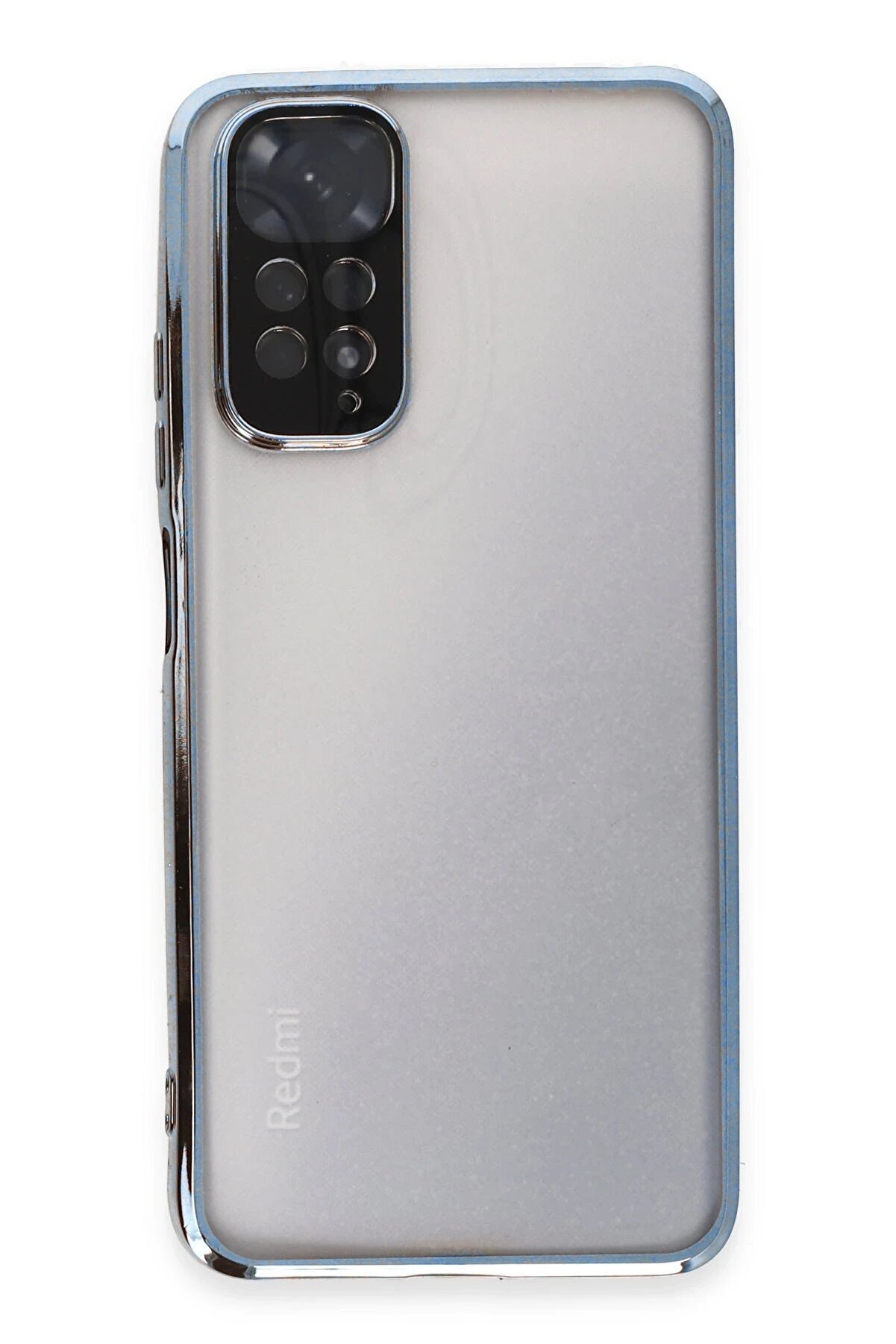 Xi̇aomi̇ Redmi̇ Note 11 Kılıf Lensli̇ Si̇li̇kon - Açık Mavi̇ - Dropx3554-8059