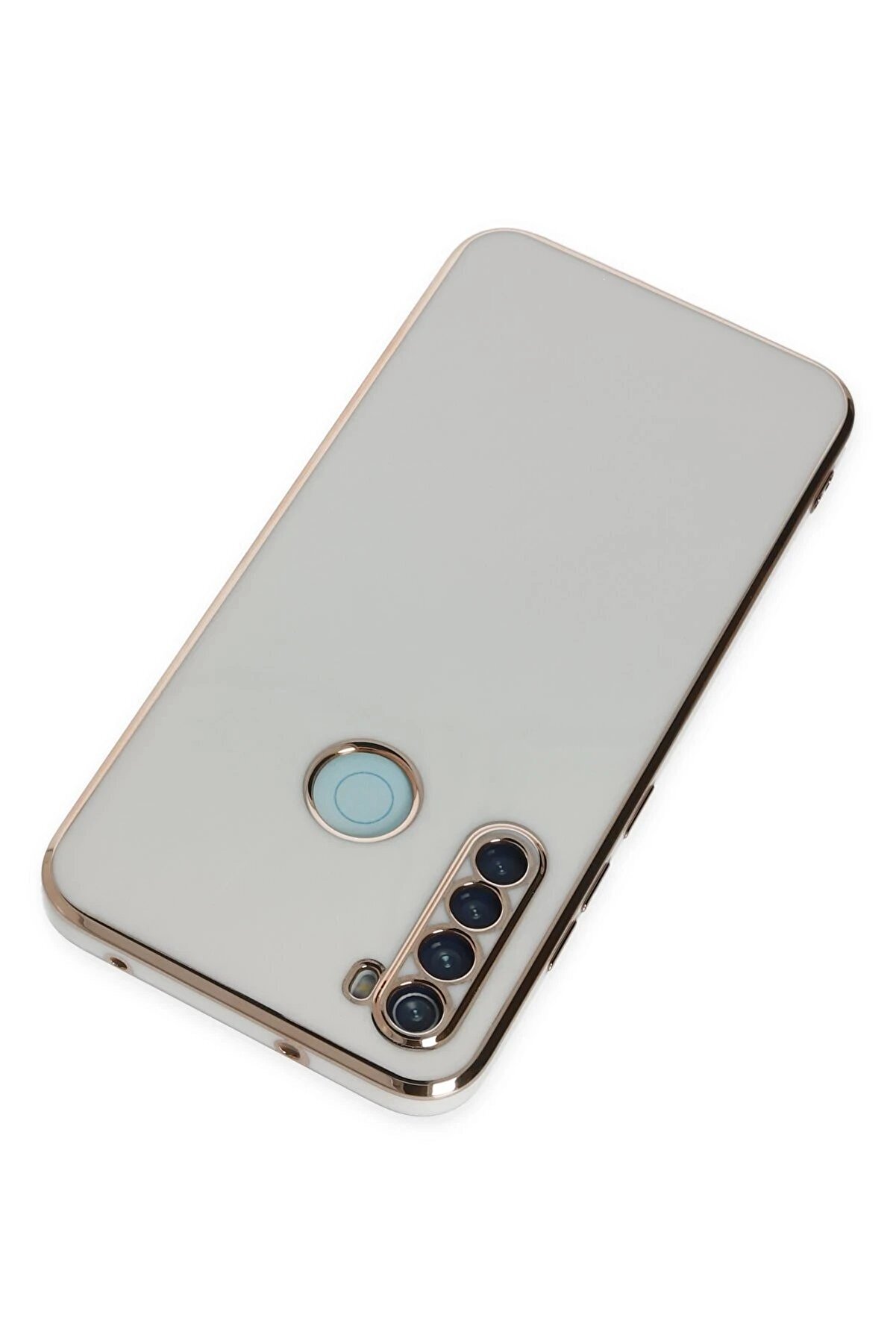 Xi̇aomi̇ Redmi̇ Note 8 Kılıf Volet Si̇li̇kon - Beyaz - Dropx6967-8468