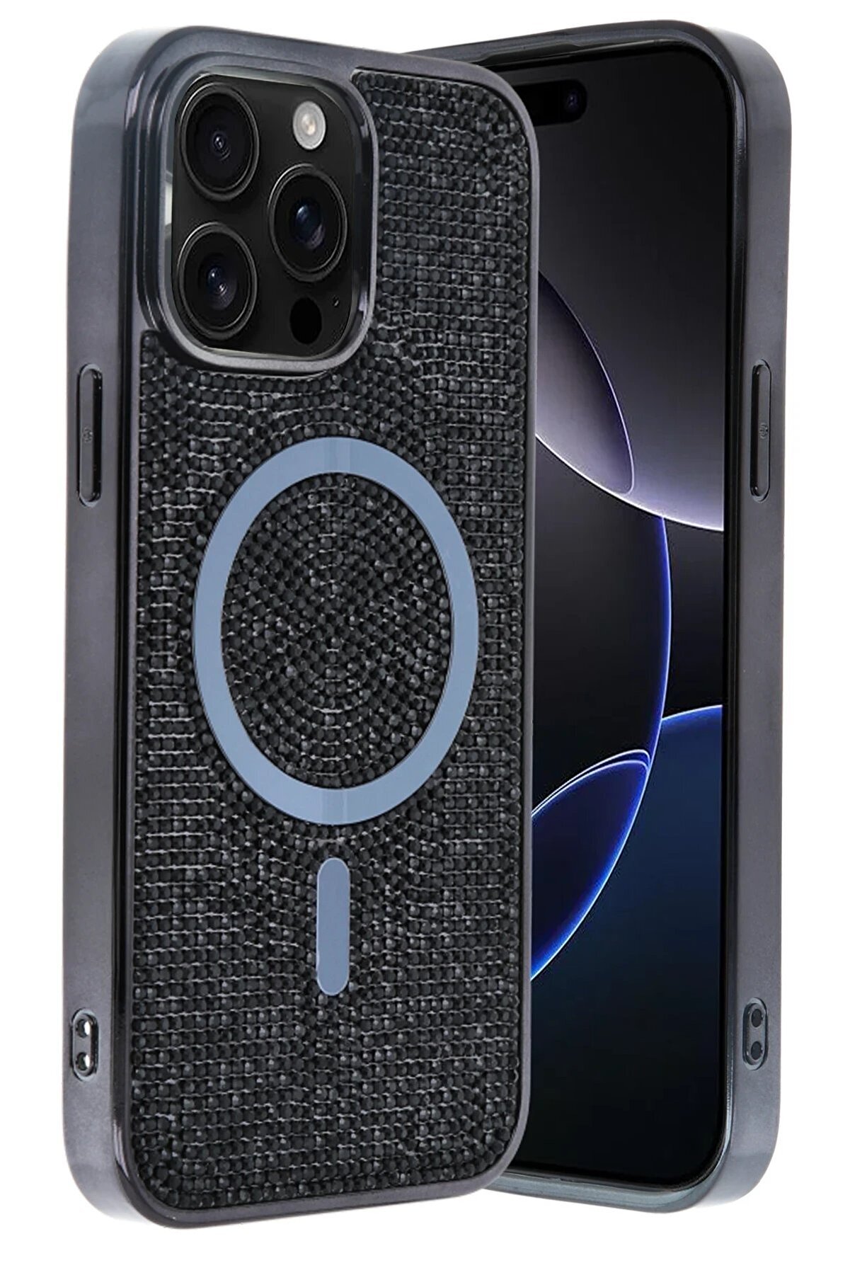 Apple İphone 15 Pro Max Helen Magsafe Kapak - Si̇yah - Dropx1323-8415