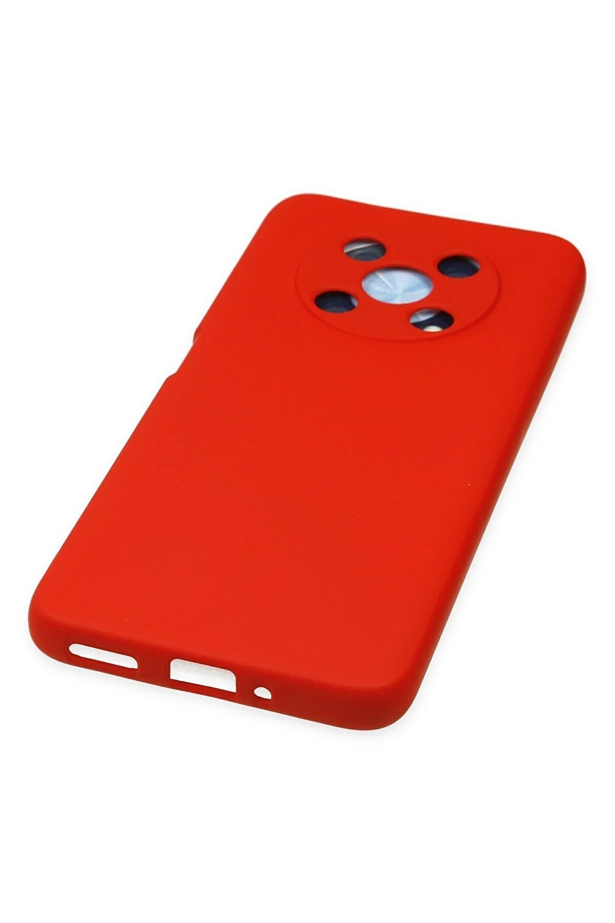 Huawei̇ Nova Y90 Kılıf Nano İçi̇ Kadi̇fe Si̇li̇kon - Kırmızı - Dropx6840-2562