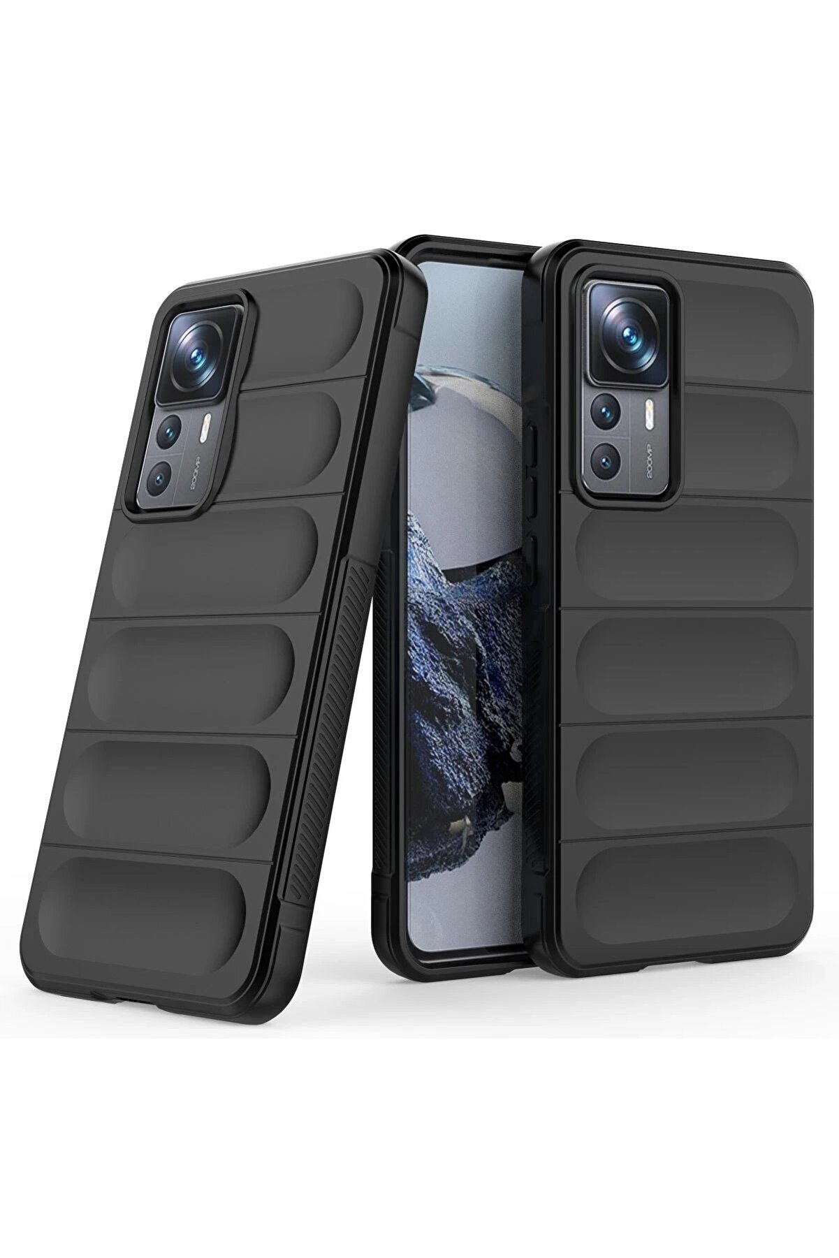 Xi̇aomi̇ Mi̇ 12T Pro Kılıf Opti̇mum Si̇li̇kon - Si̇yah - Dropx8452-3600