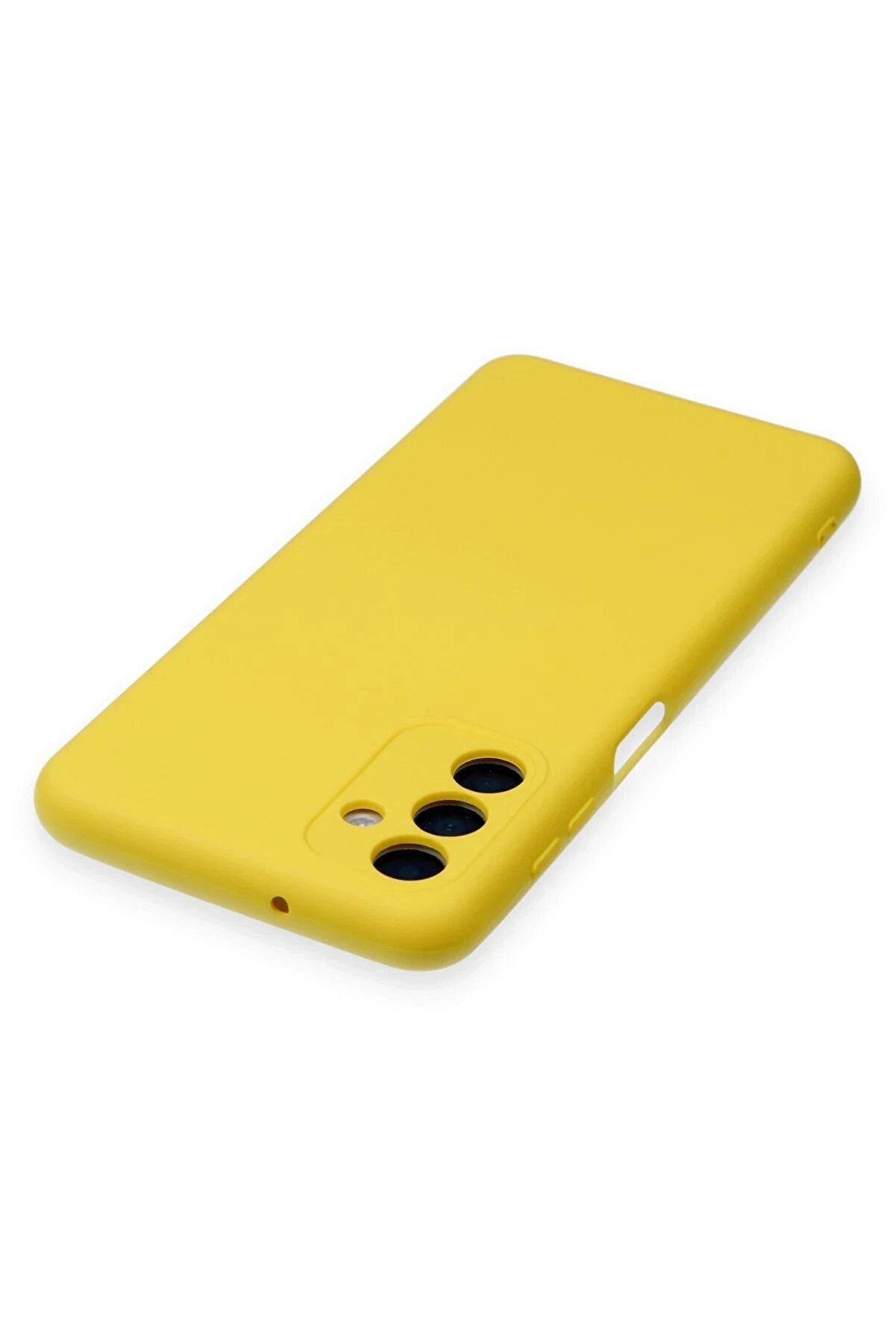 Samsung Galaxy A14 4G Kılıf Nano İ&ccedil;i̇ Kadi̇fe Si̇li̇kon - Sarı - Dropx8461-9152