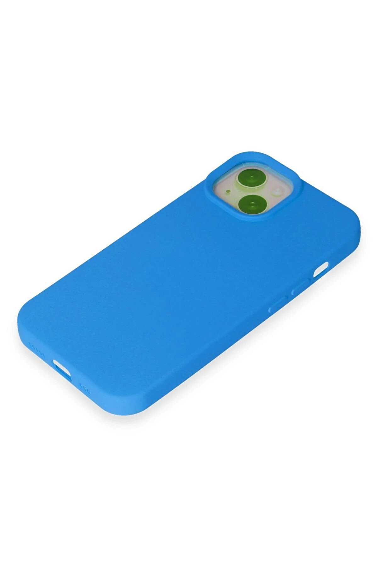 İphone 15 Kılıf Nano İçi̇ Kadi̇fe Si̇li̇kon - Mavi̇ - Dropx6970-1427