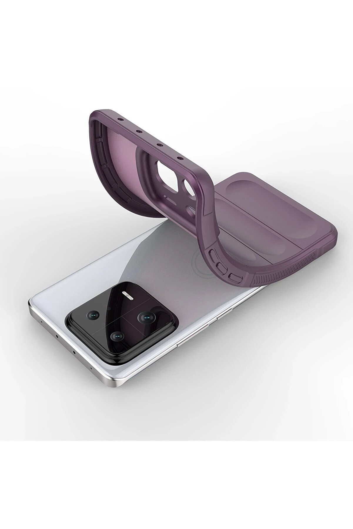 Xi̇aomi̇ Mi̇ 13 Pro Kılıf Opti̇mum Si̇li̇kon - Mor - Dropx9399-1191