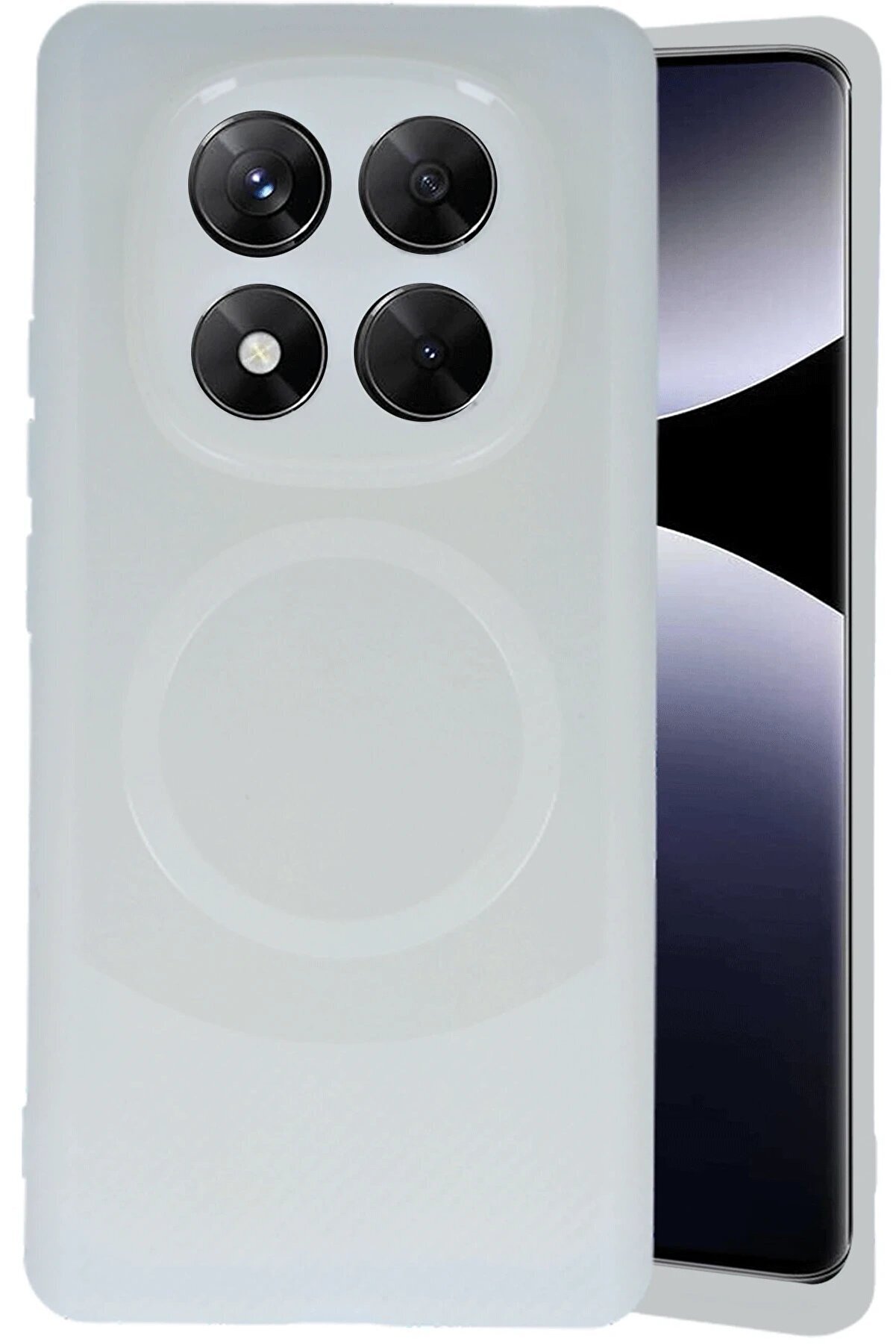 Xi̇aomi̇ Redmi̇ Note 14 Pro 4G Kılıf Maya Karbon Kapak - Krem - Dropx5688-5125