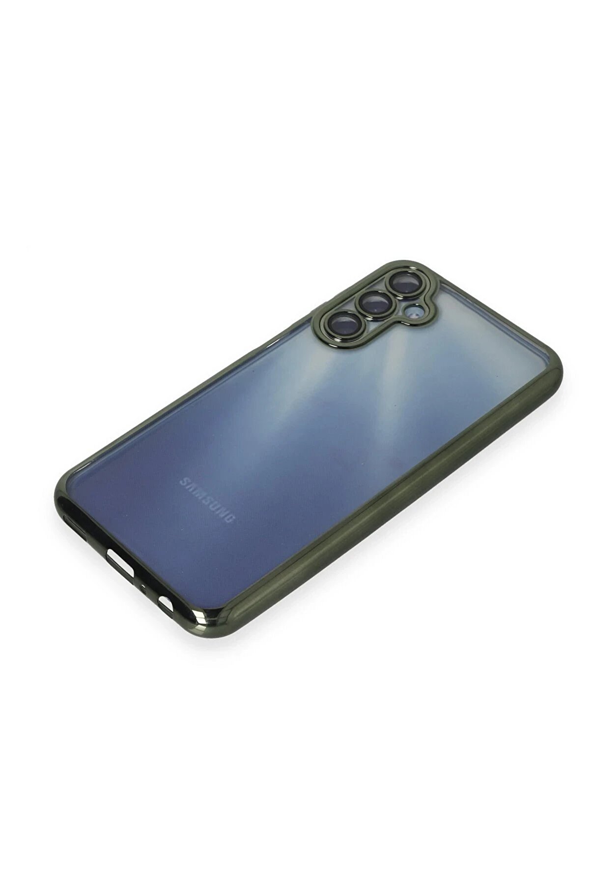 Samsung Galaxy A15 4G Kılıf Lensli̇ Si̇li̇kon - Yeşi̇l - Dropx7649-9683