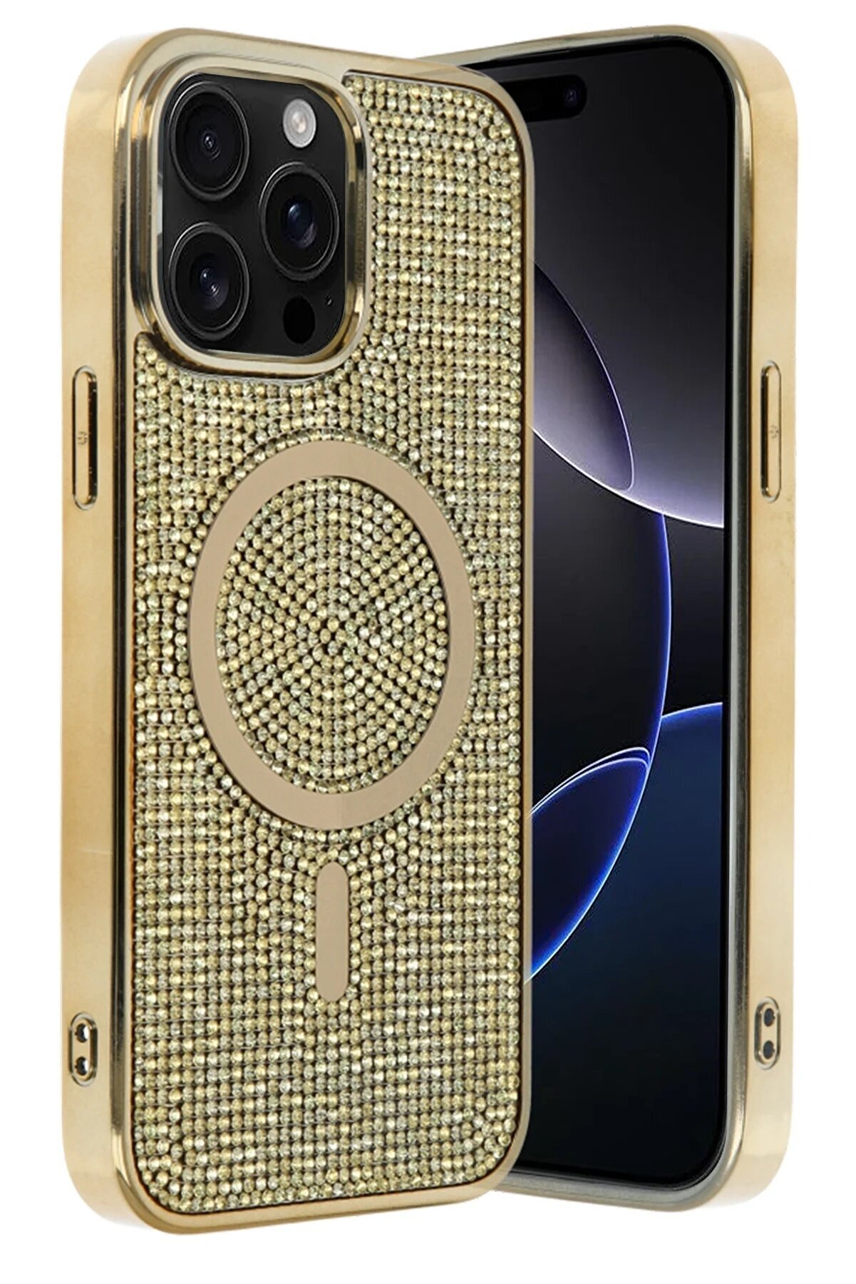 Apple İphone 12 Pro Helen Magsafe Kapak - Gold - Dropx3841-7765