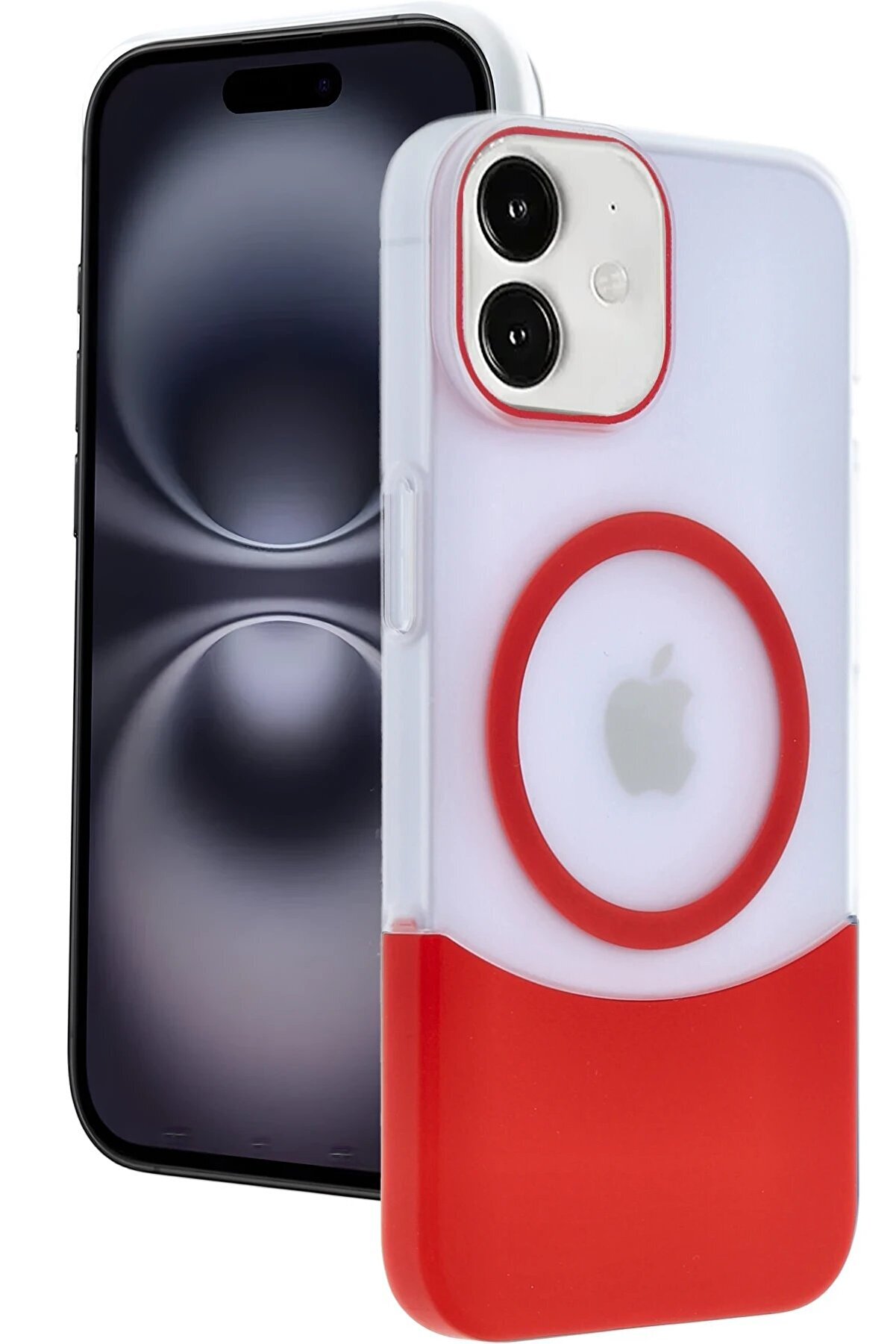 İphone 11 Velar Magsafe Kapak - Kırmızı - Dropx7903-3601