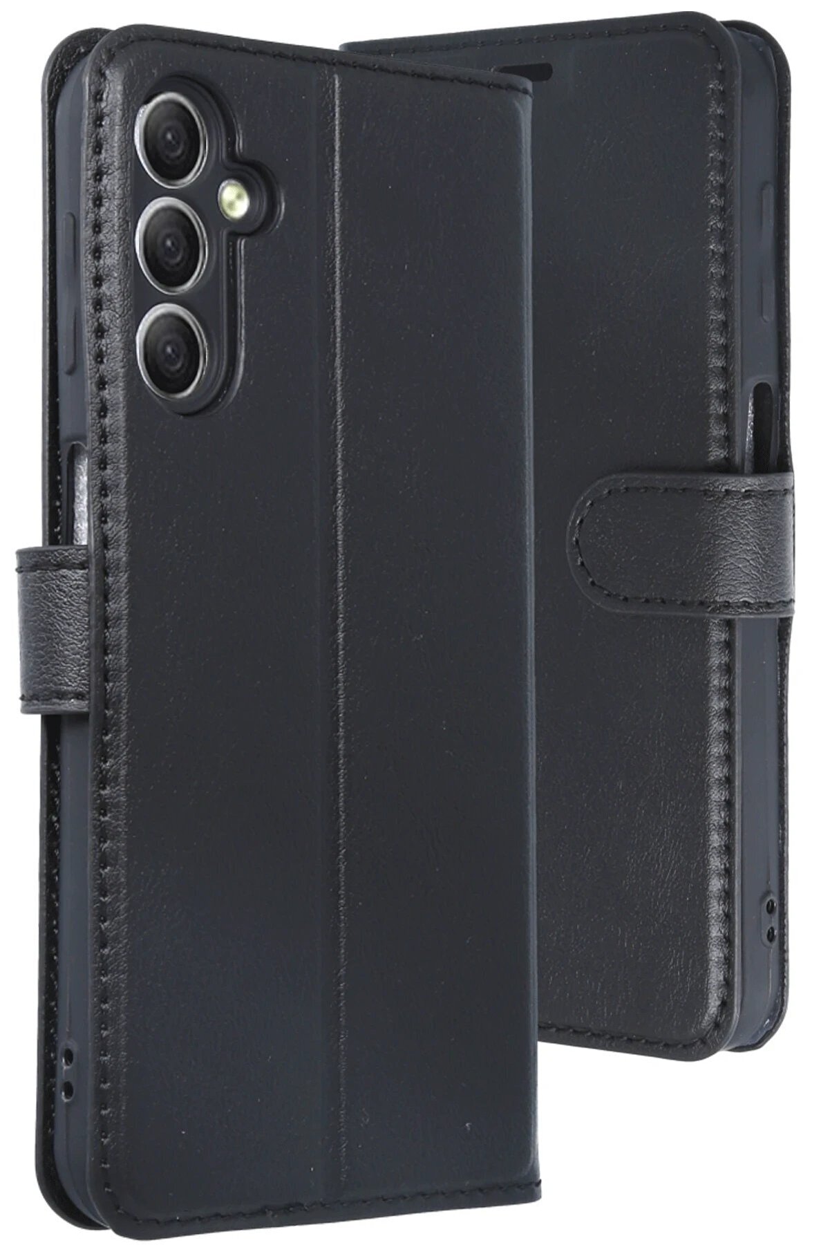 Samsung Galaxy A24 4G Kılıf Trend S Plus Kapaklı Kılıf - Si̇yah - Dropx2401-2558