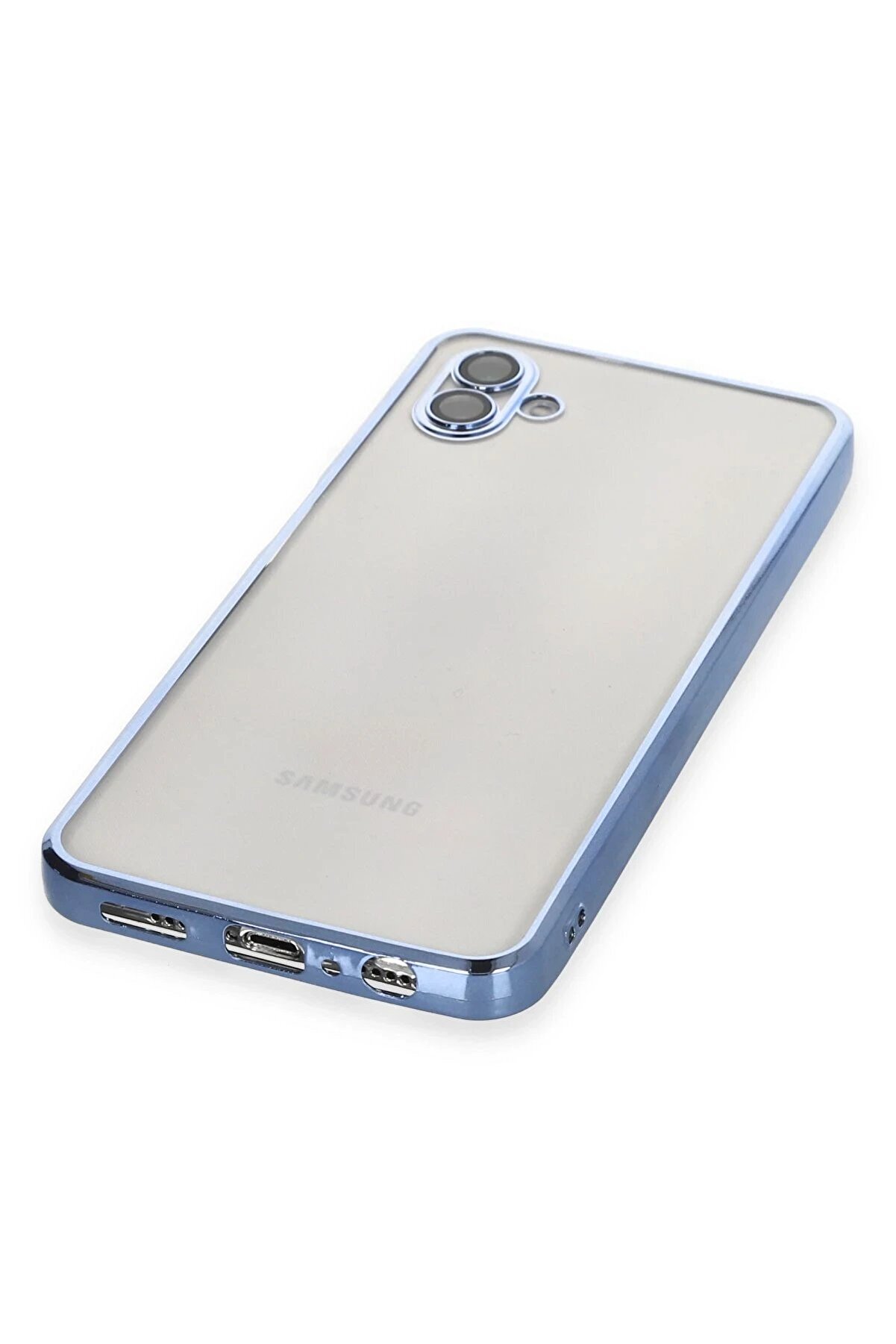 Samsung Galaxy A04 Kılıf Lensli̇ Si̇li̇kon - A&ccedil;ık Mavi̇ - Dropx3048-1857