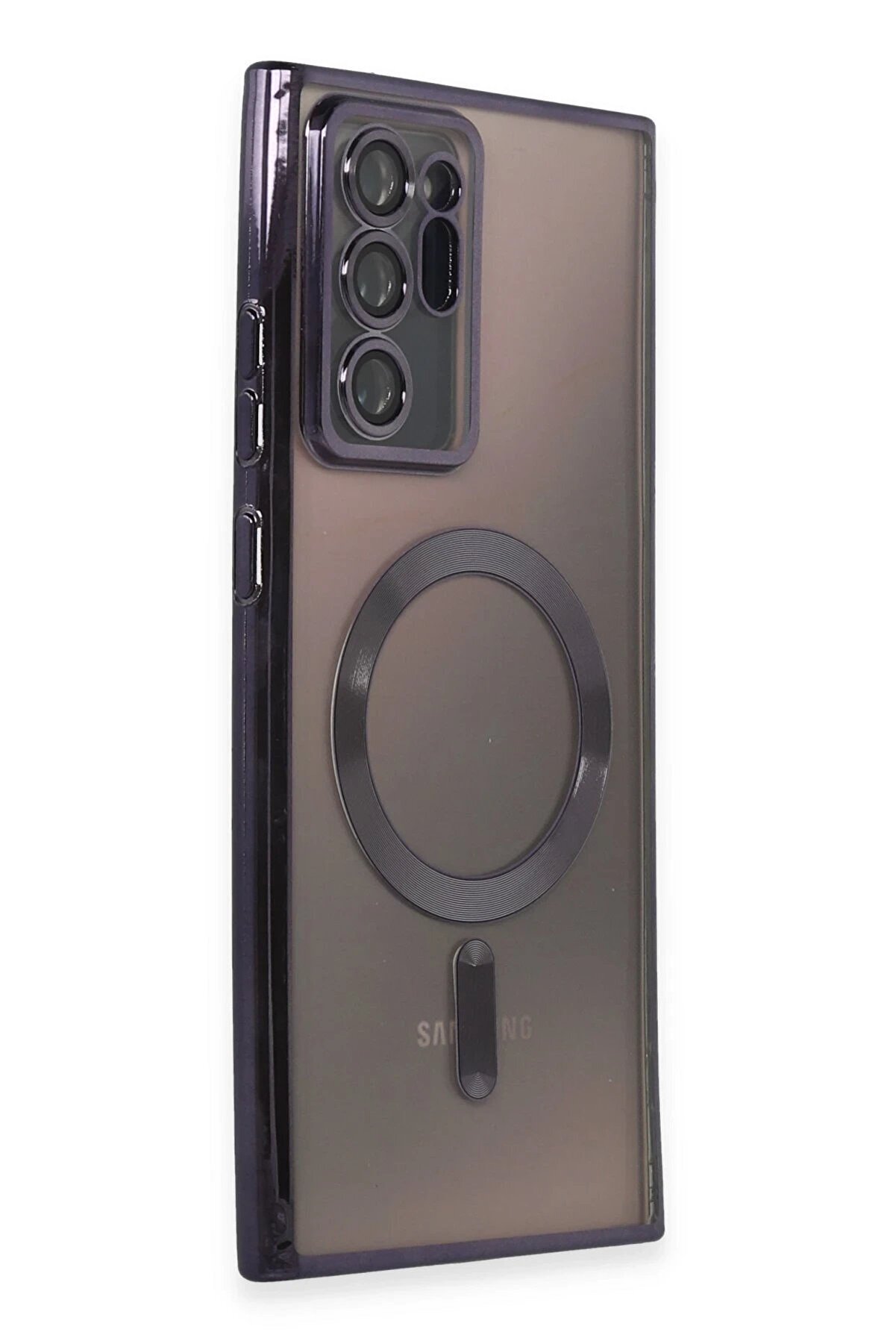 Samsung Galaxy Note 20 Ultra Kılıf Kross Magneti̇csafe Kapak - Mor - Dropx1306-4845