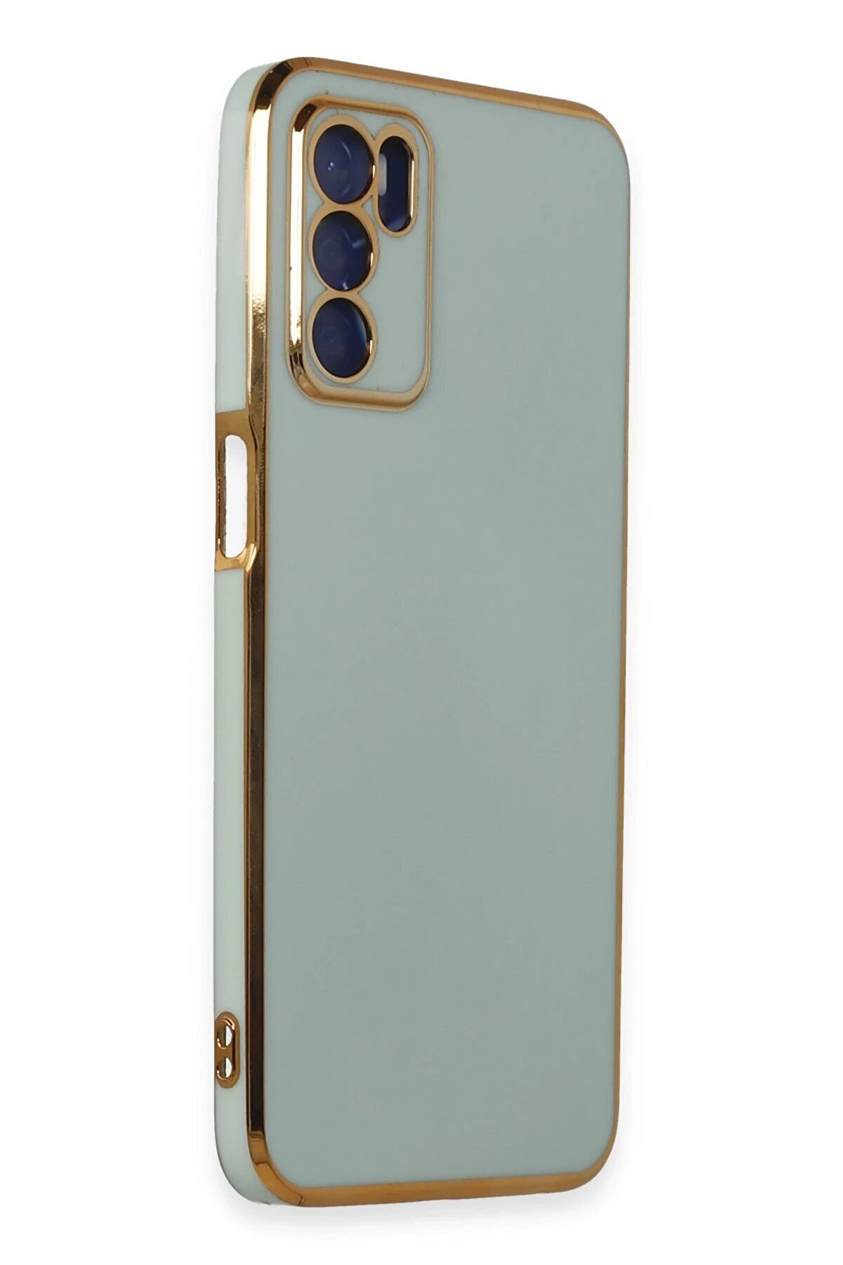 Oppo A16 Kılıf Volet Si̇li̇kon - Açık Yeşi̇l - Dropx8052-5645